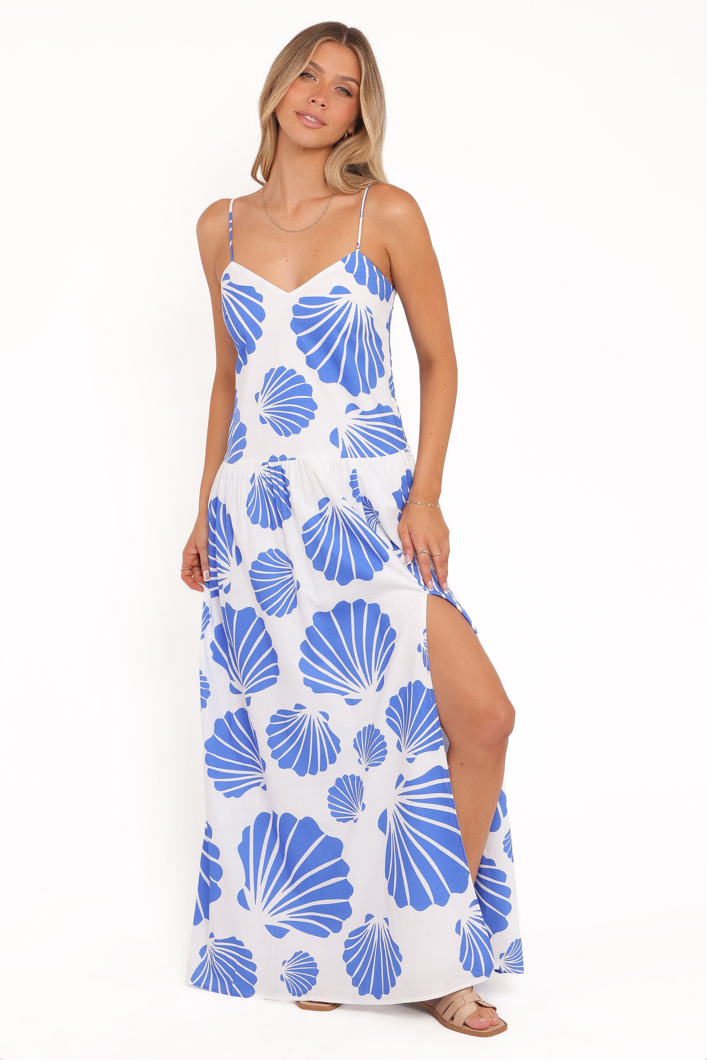 DRESSES Maevi Maxi Dress - Blue Shell