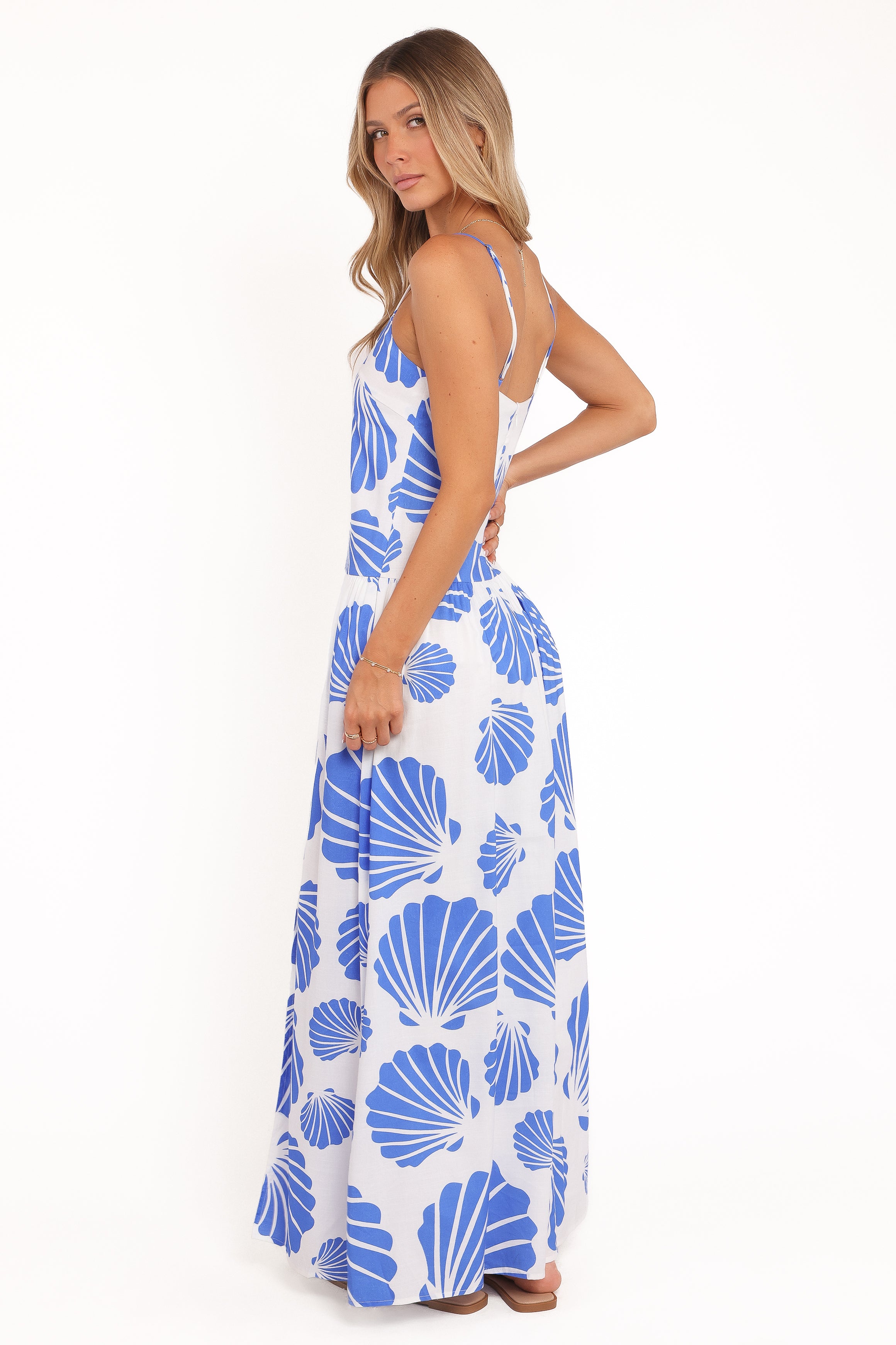 DRESSES Maevi Maxi Dress - Blue Shell