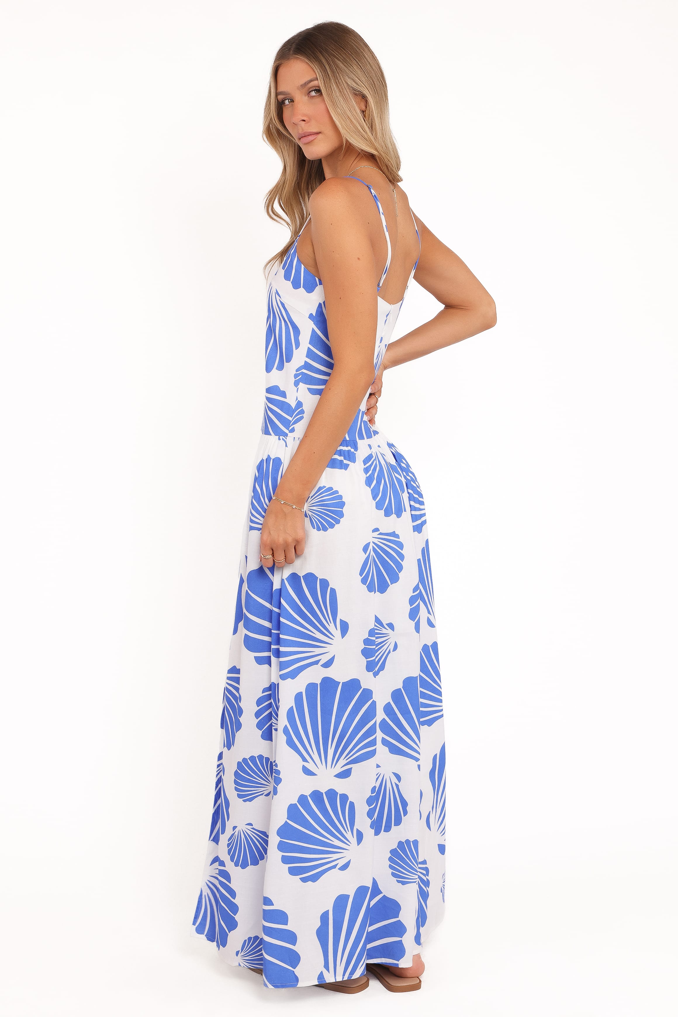 DRESSES Maevi Maxi Dress - Blue Shell