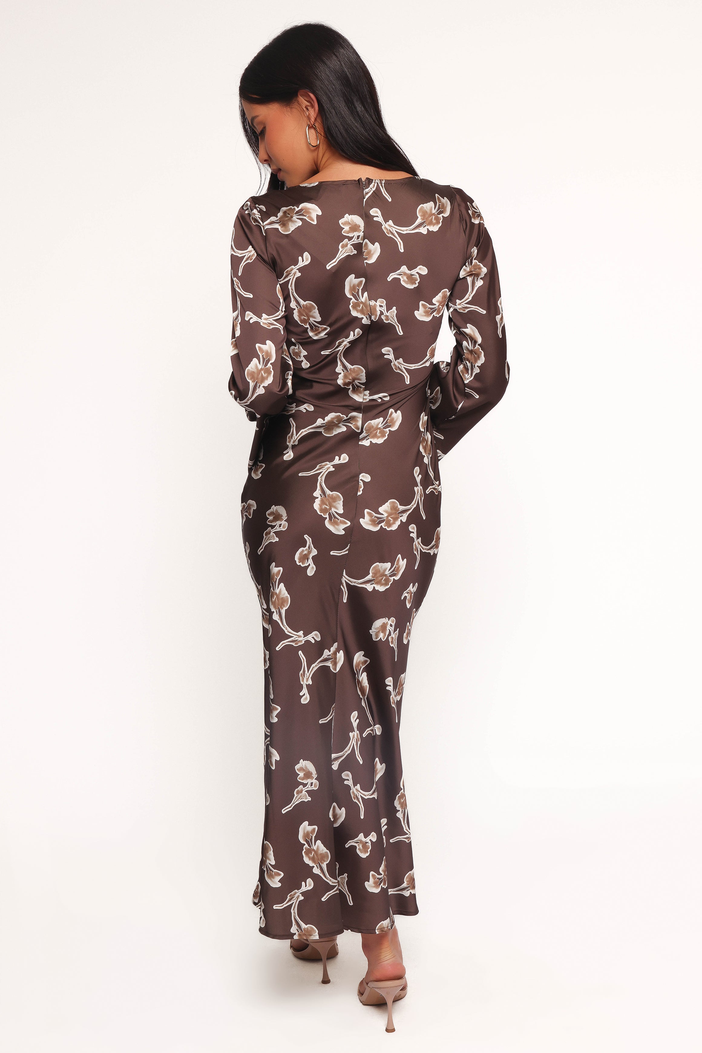 DRESSES Maia Long Sleeve Maxi Dress - Chocolate Orchid