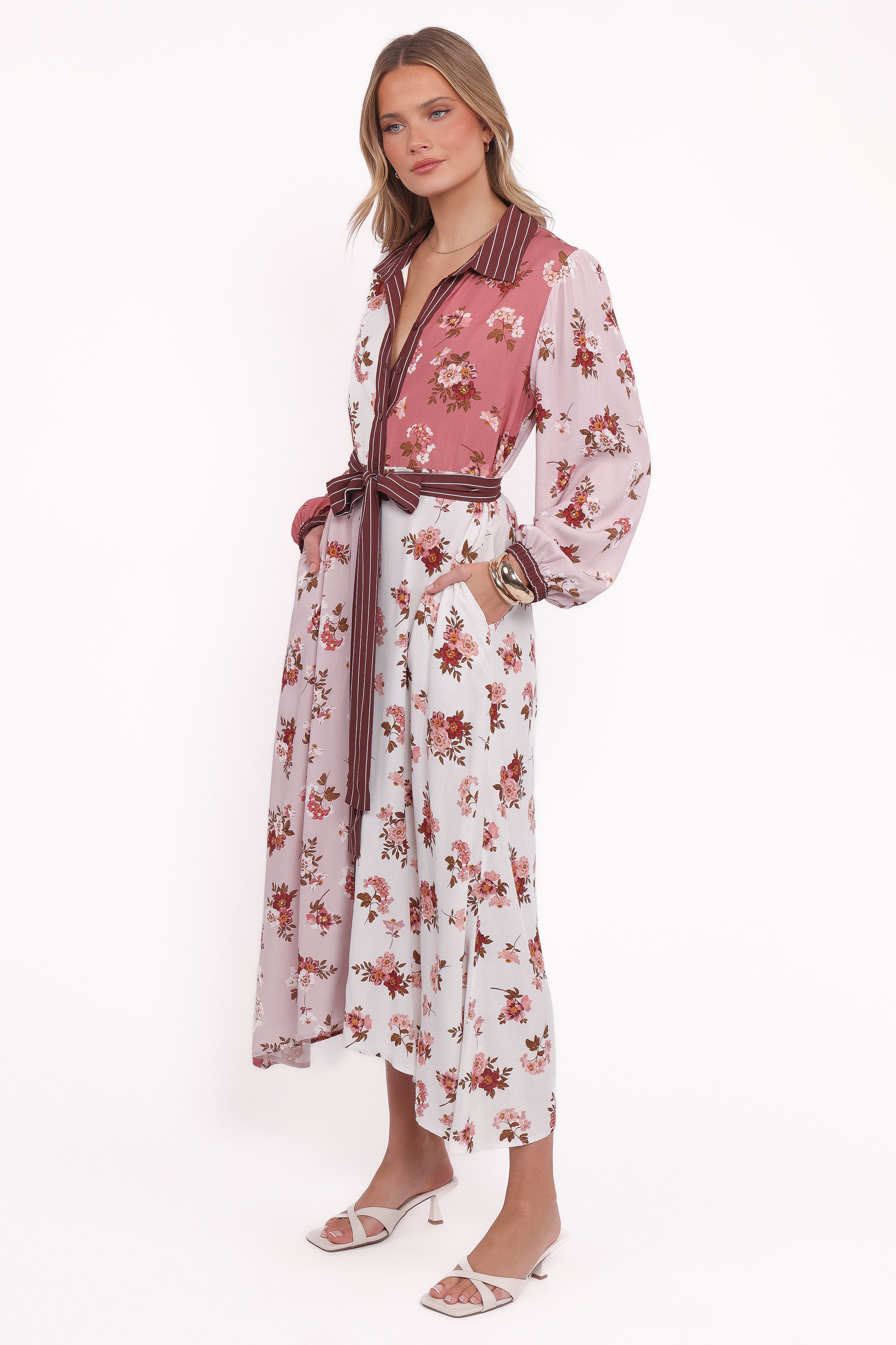 DRESSES Maiden Long Sleeve Midi Dress - First Blush