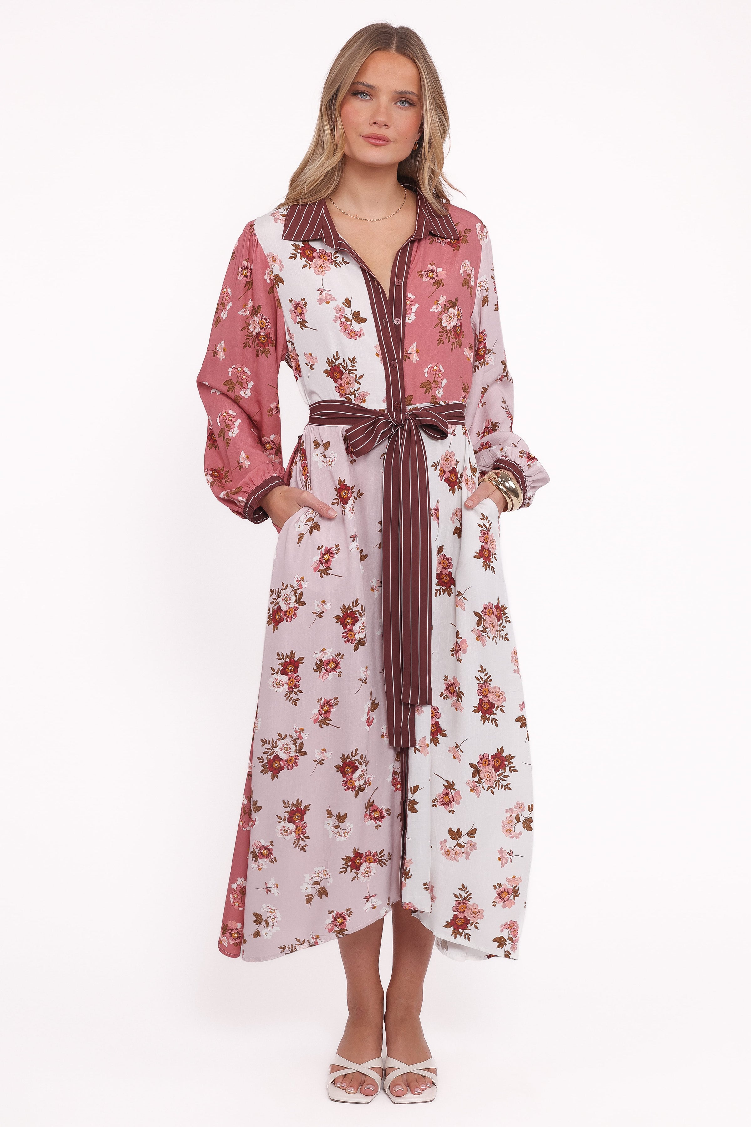 DRESSES Maiden Long Sleeve Midi Dress - First Blush