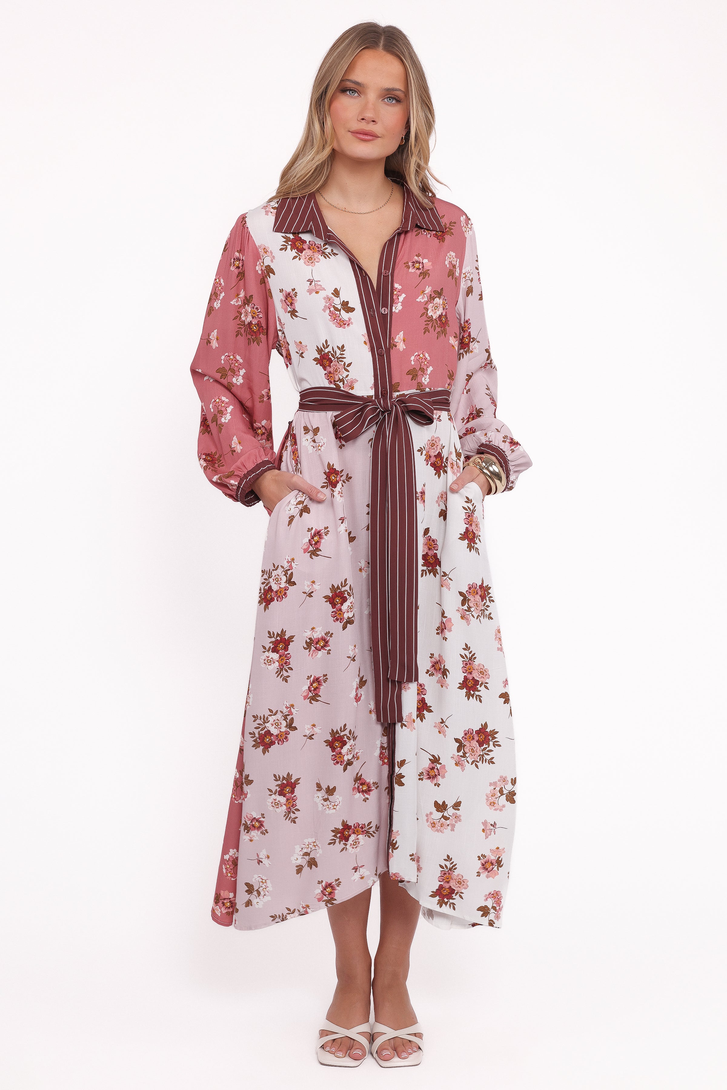 DRESSES Maiden Long Sleeve Midi Dress - First Blush