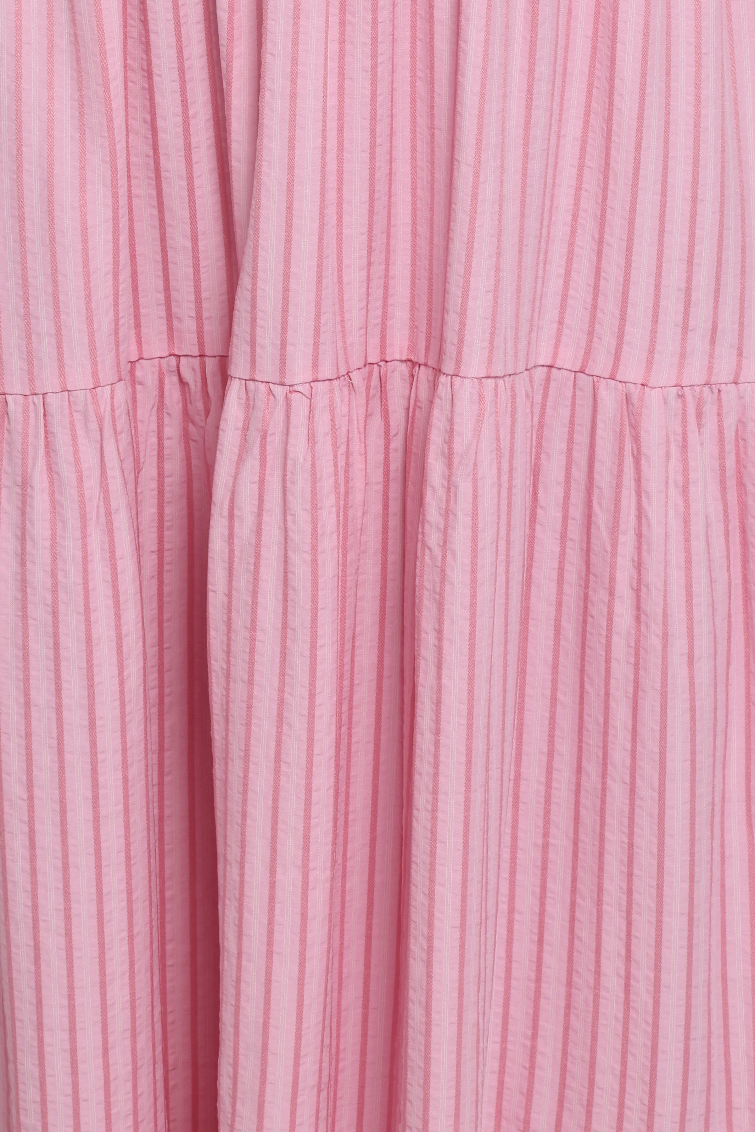 DRESSES Maisie Strapless Midi Dress - Pink Stripe
