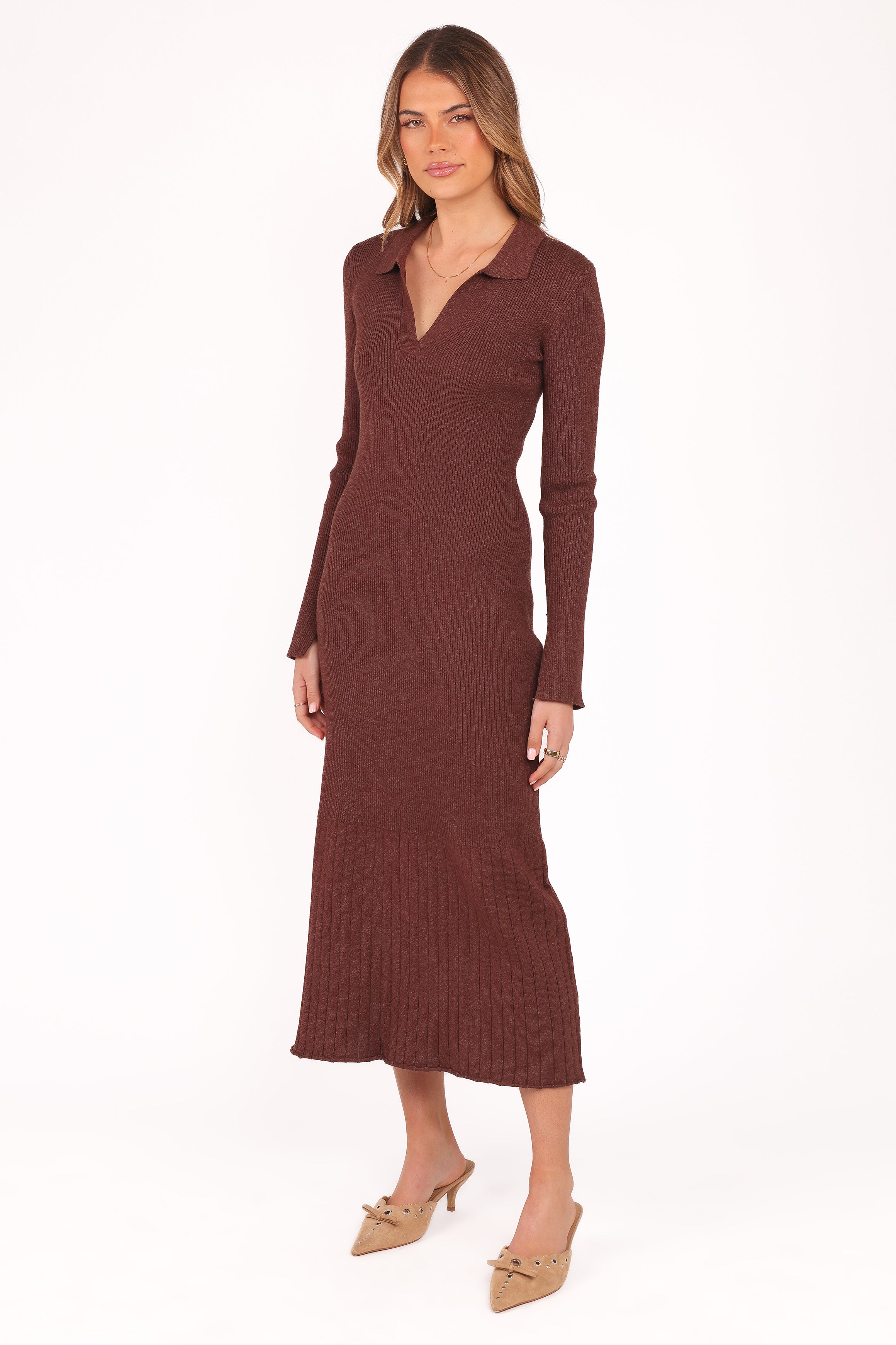 DRESSES Makenna Knit Dress - Brown