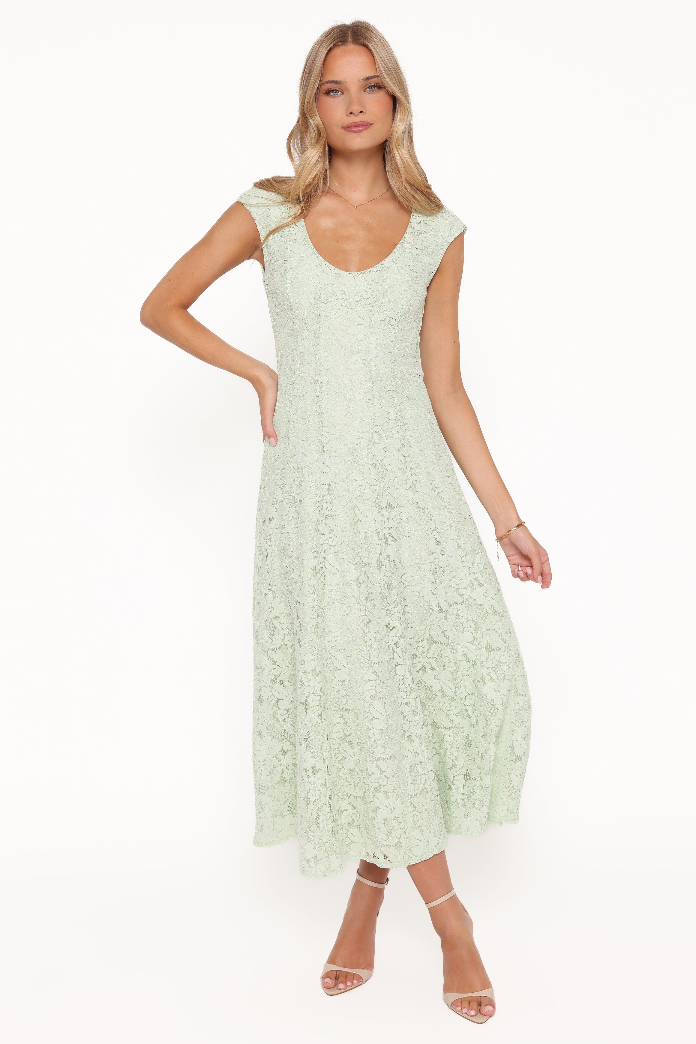 DRESSES Mapleton Maxi Dress - Sage Green Lace