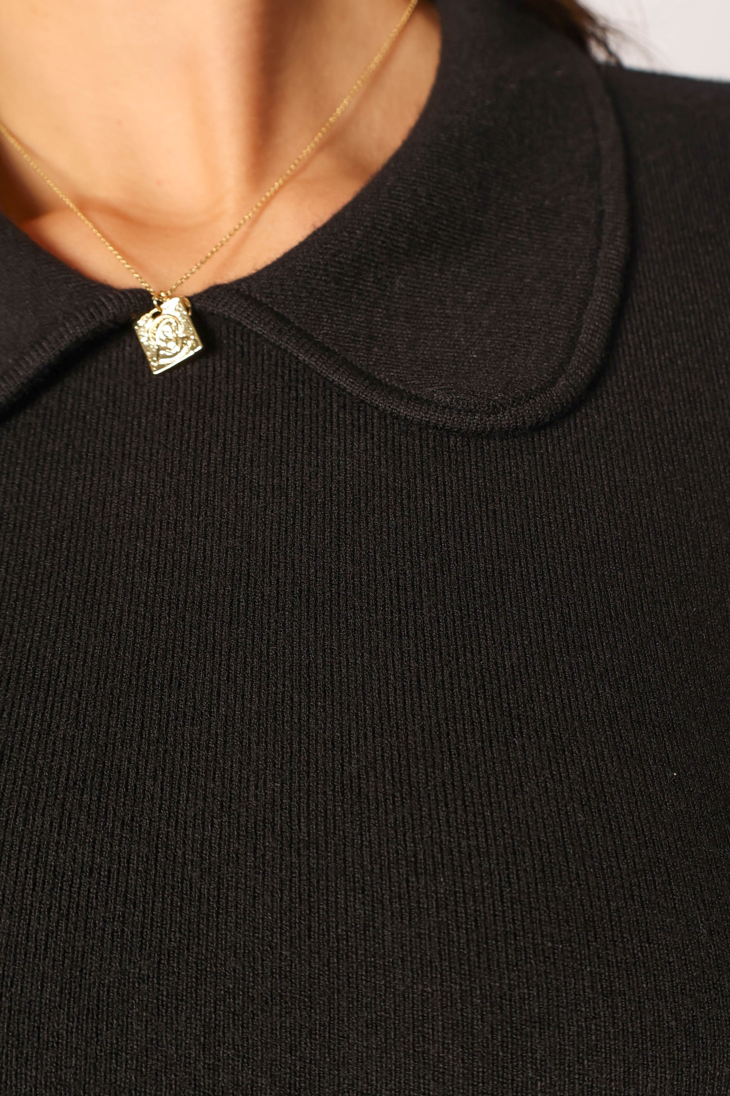 DRESSES @Marianne Longsleeve Mini Dress - Black