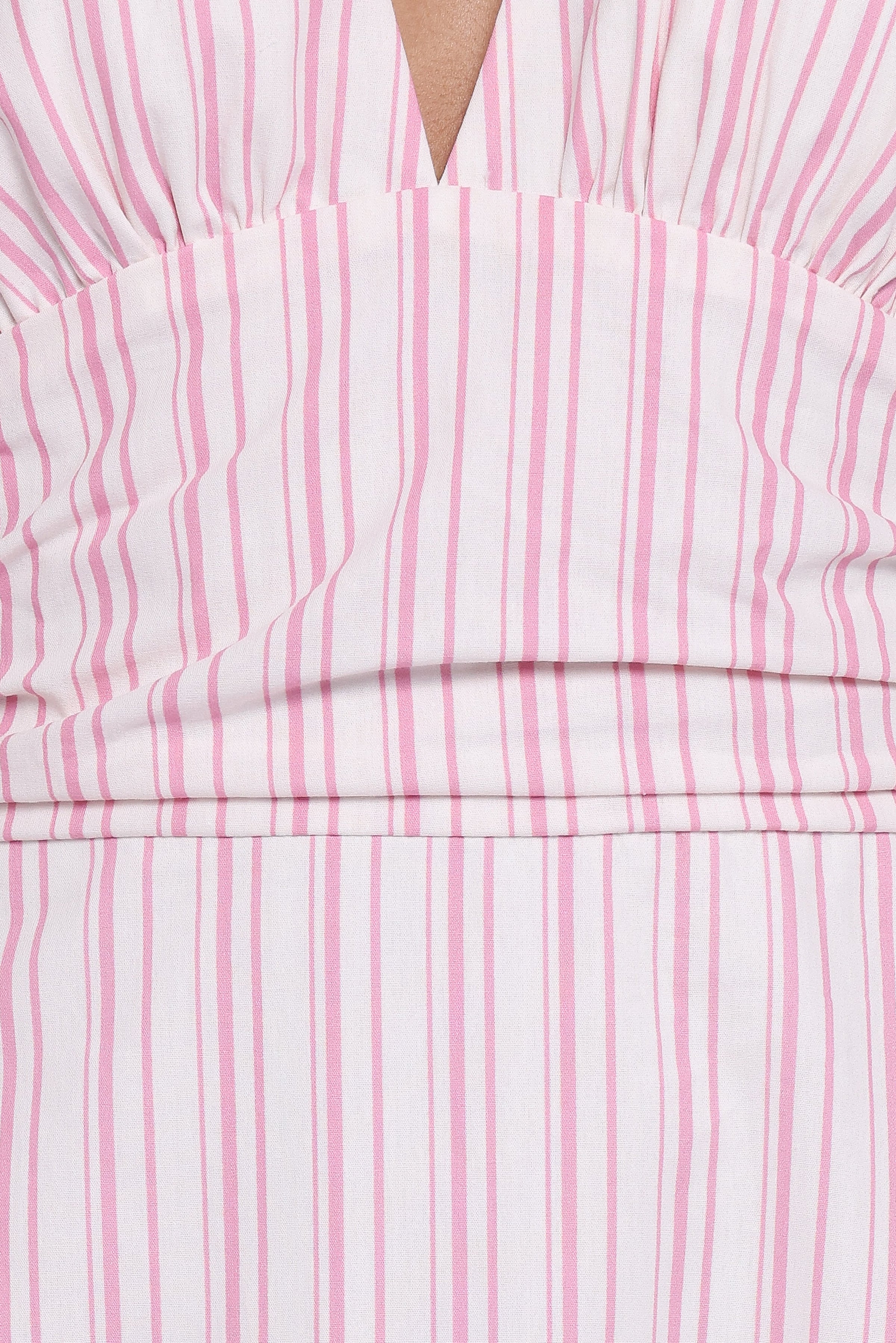 DRESSES Marie Halterneck Maxi Dress - Pink Stripe