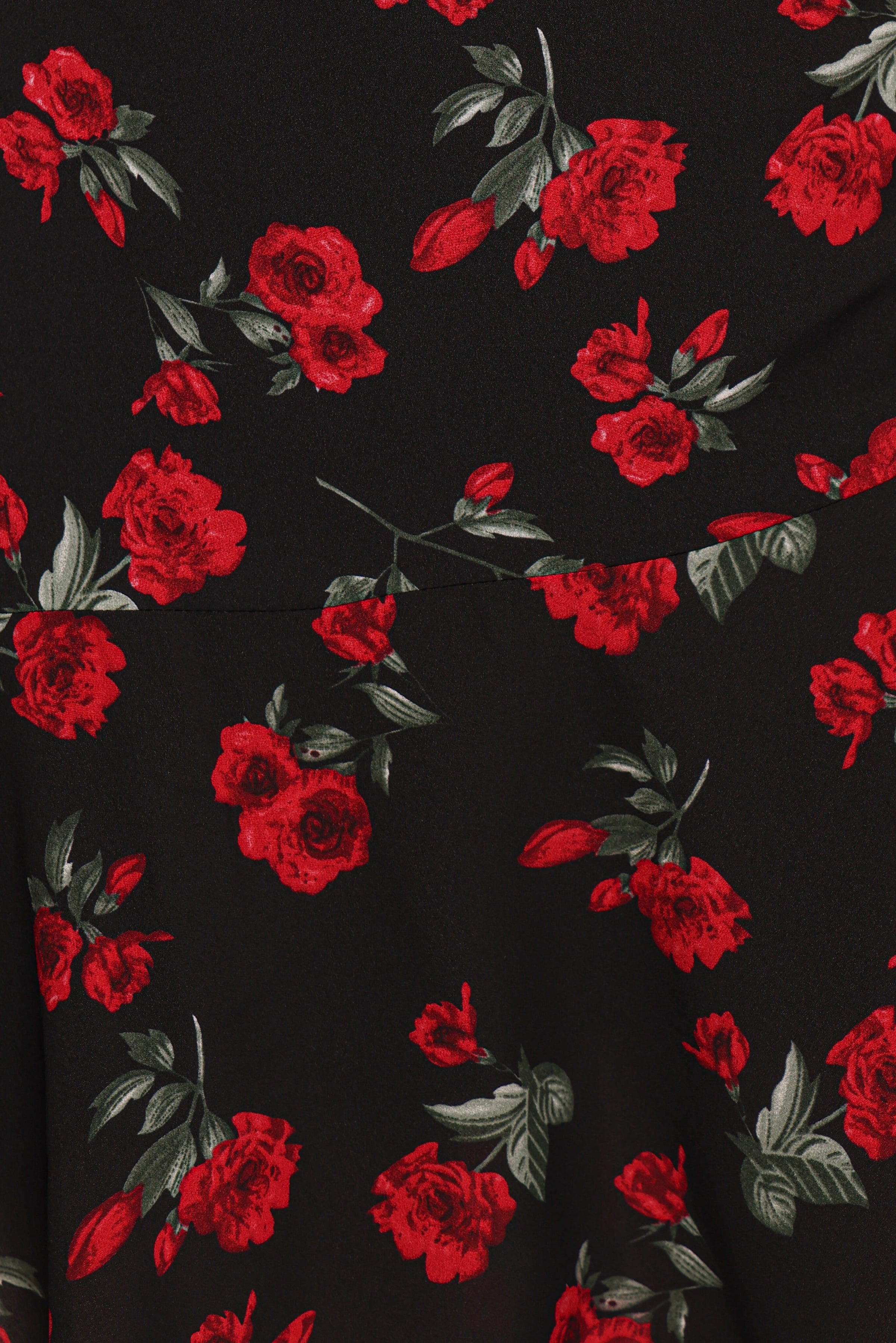DRESSES Mariska Long Sleeve Mini Dress - Rose Print