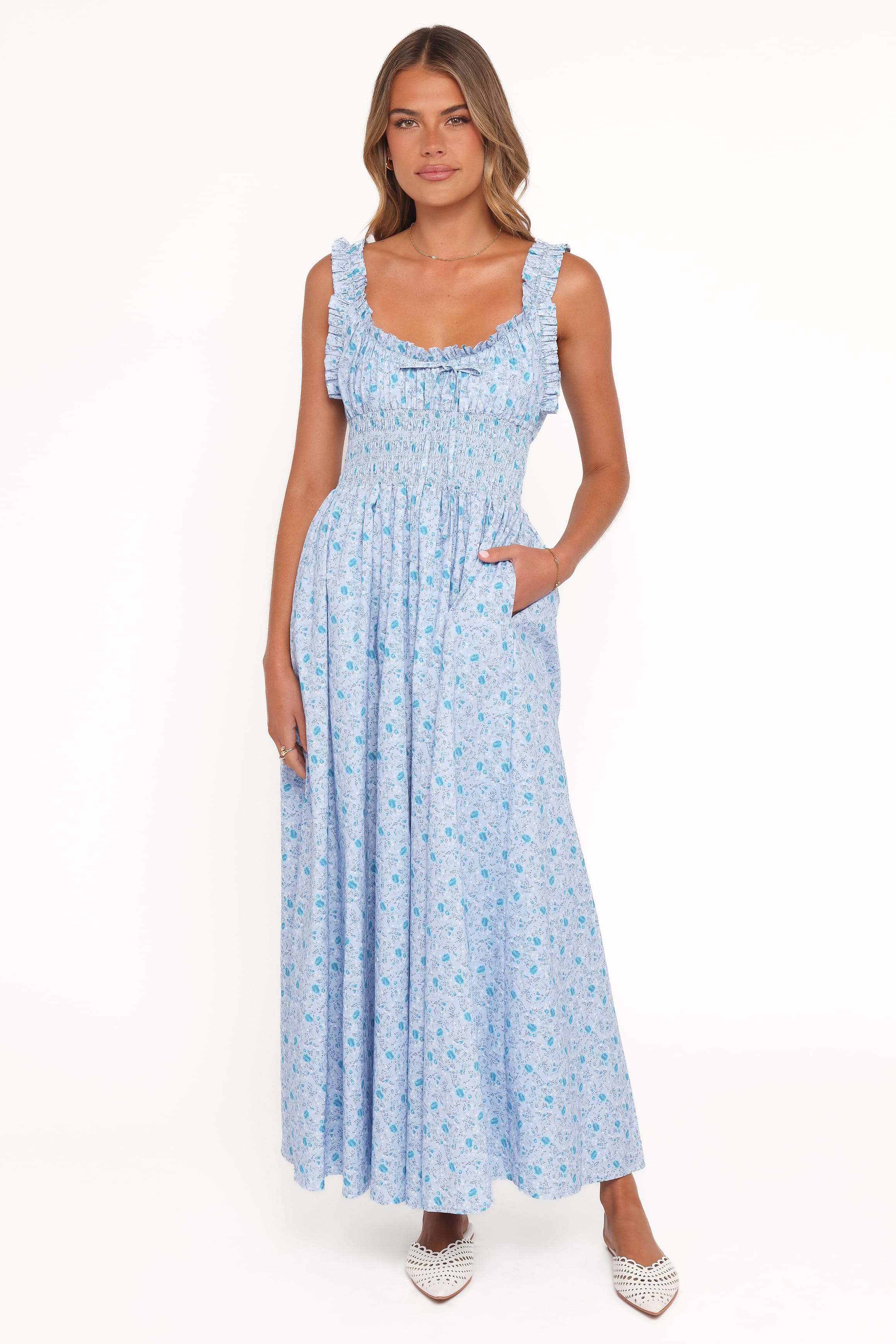 DRESSES Marlena Midi Dress - Blue Floral