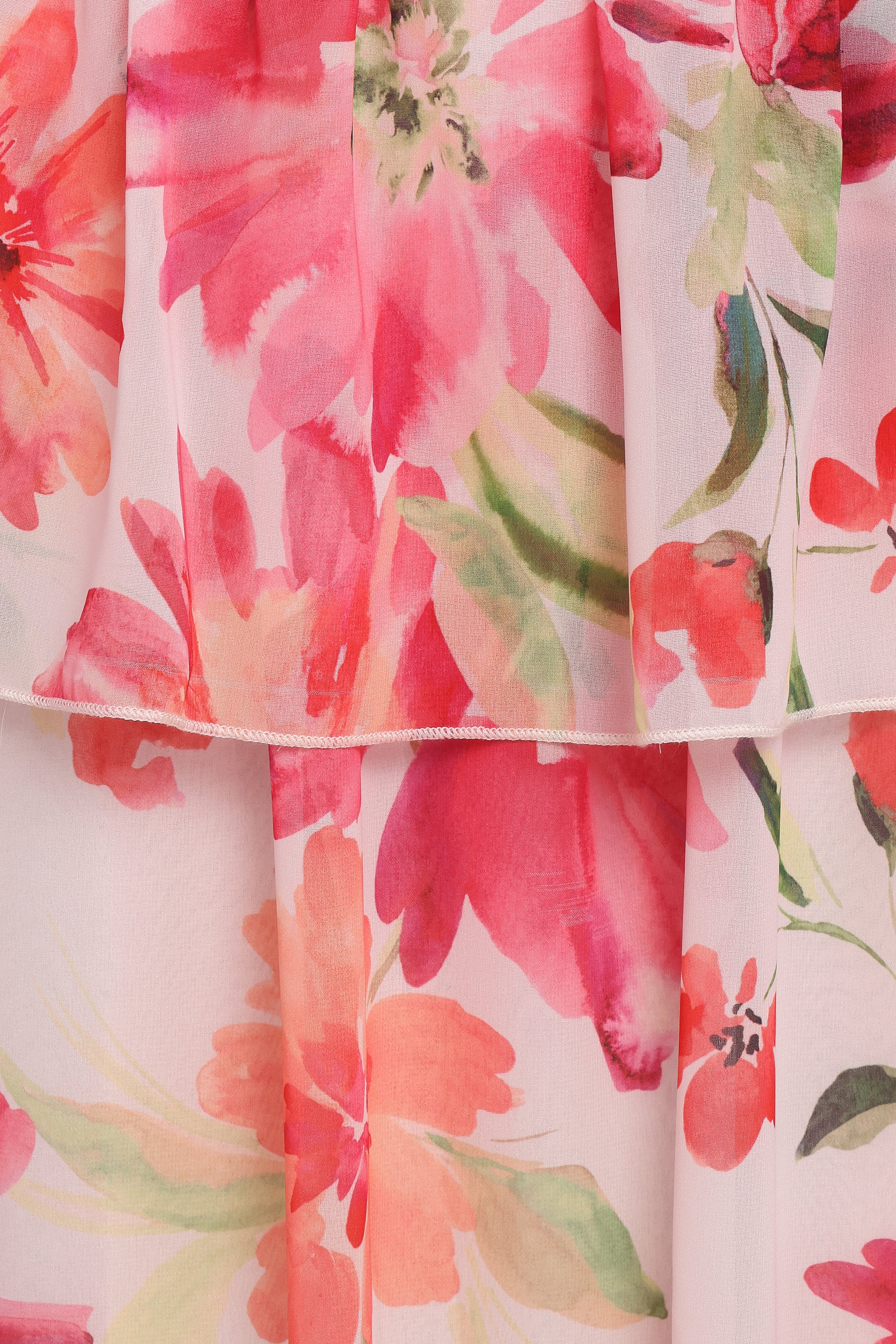 DRESSES Martha Maxi Dress - Orange Floral