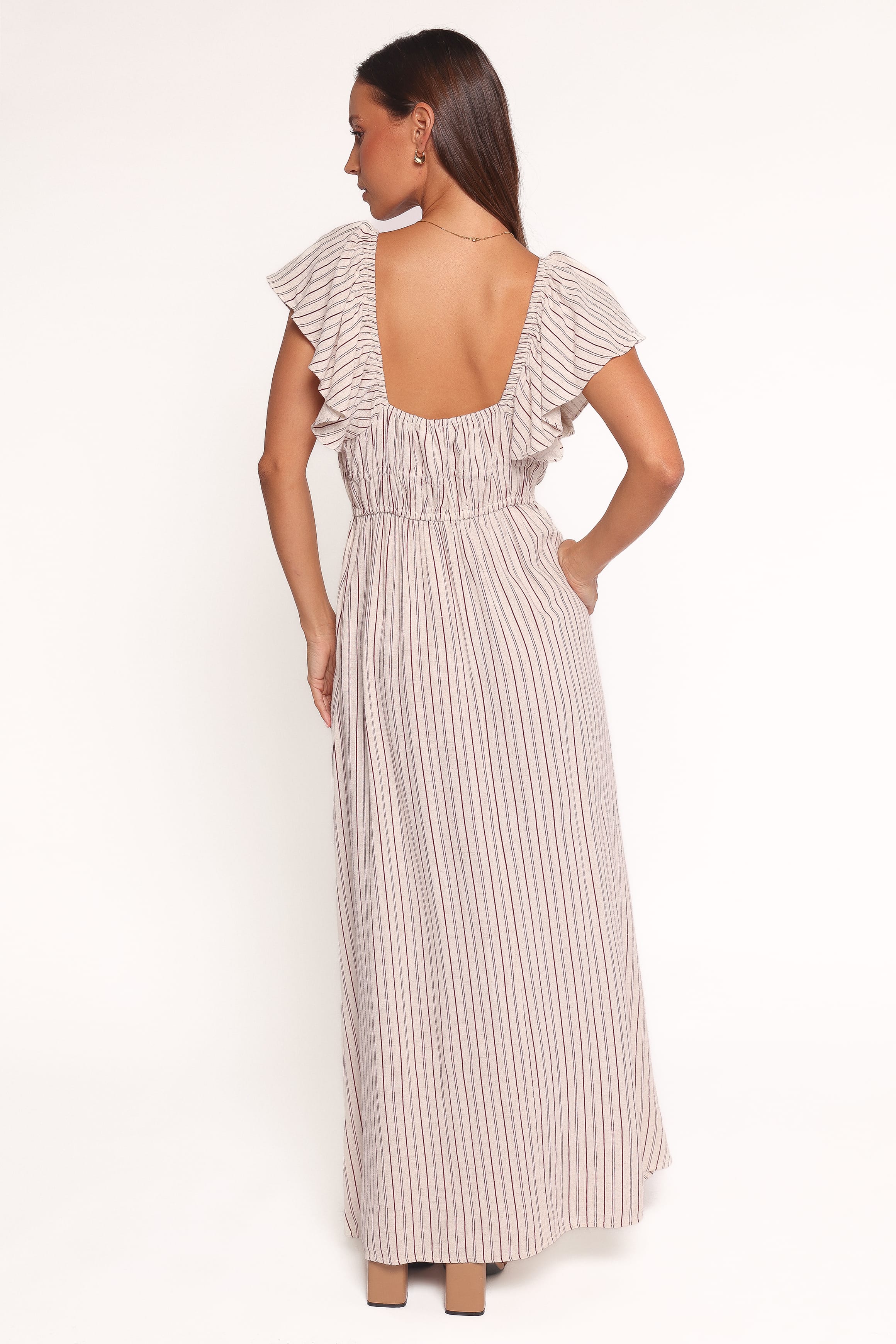 DRESSES Martin Maxi Dress - Cherry Red Stripe
