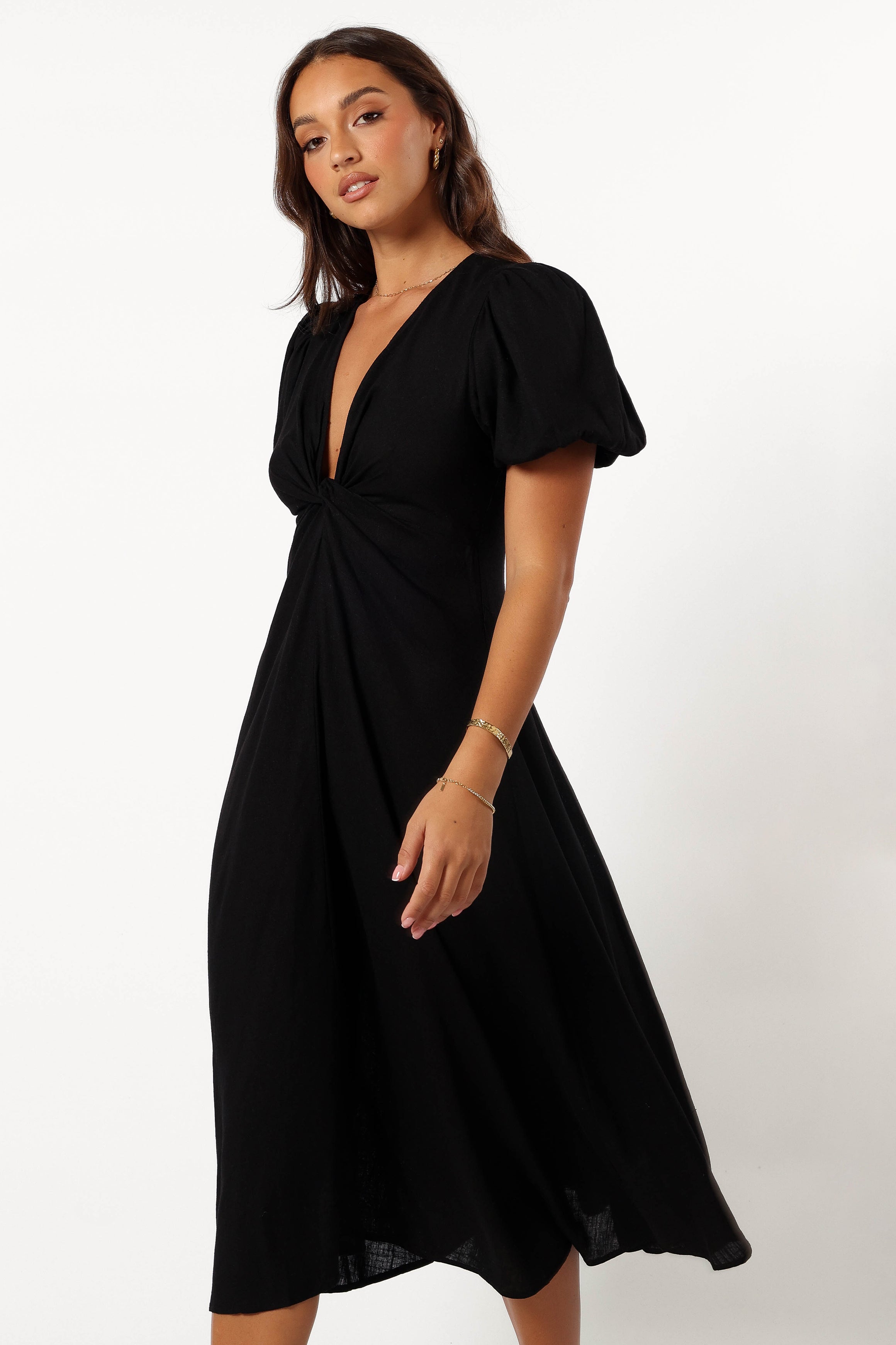 DRESSES @Matilda Maxi Dress - Black (Hold for Winter Essentials)