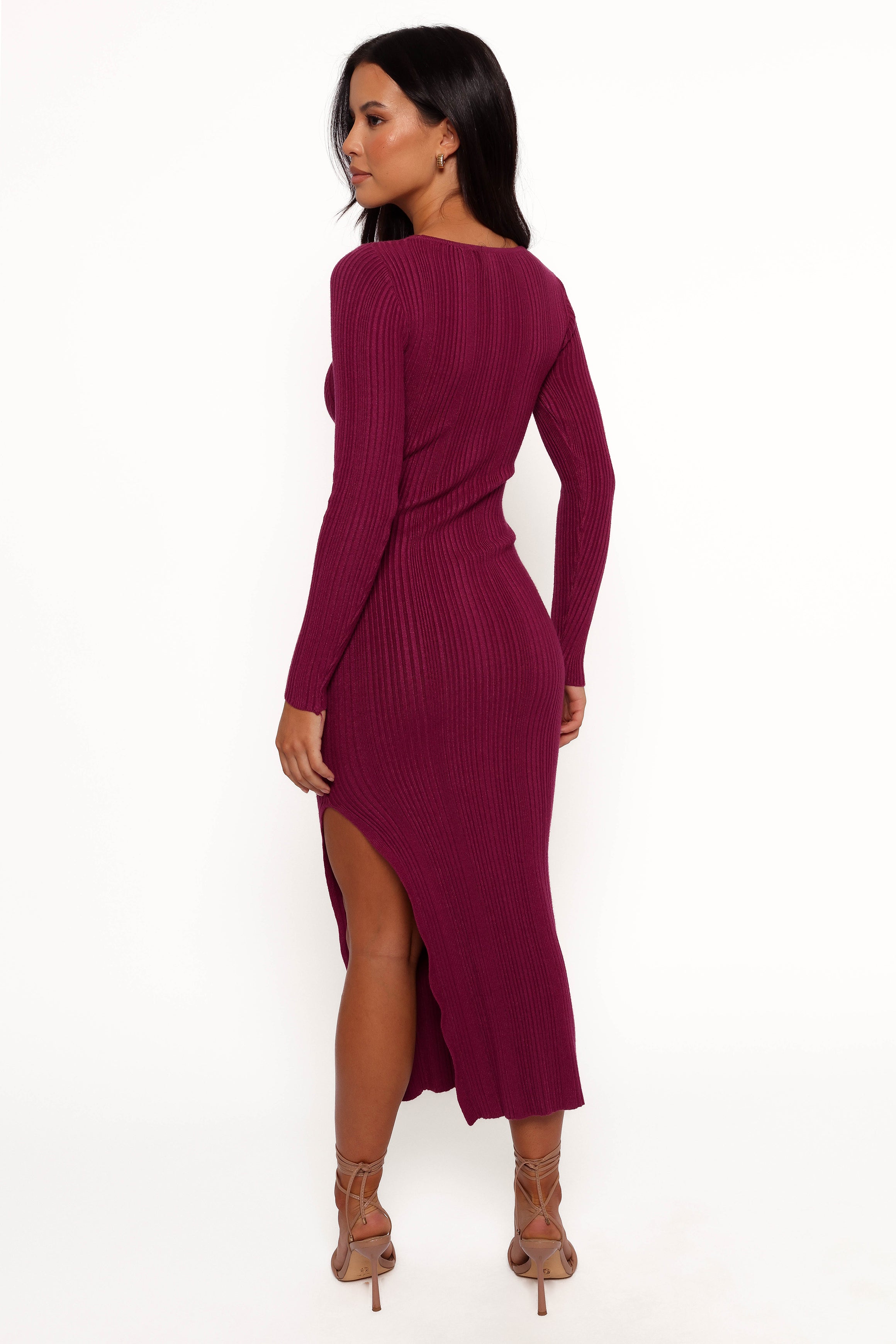 DRESSES Mattie Long Sleeve Maxi Dress - Plum