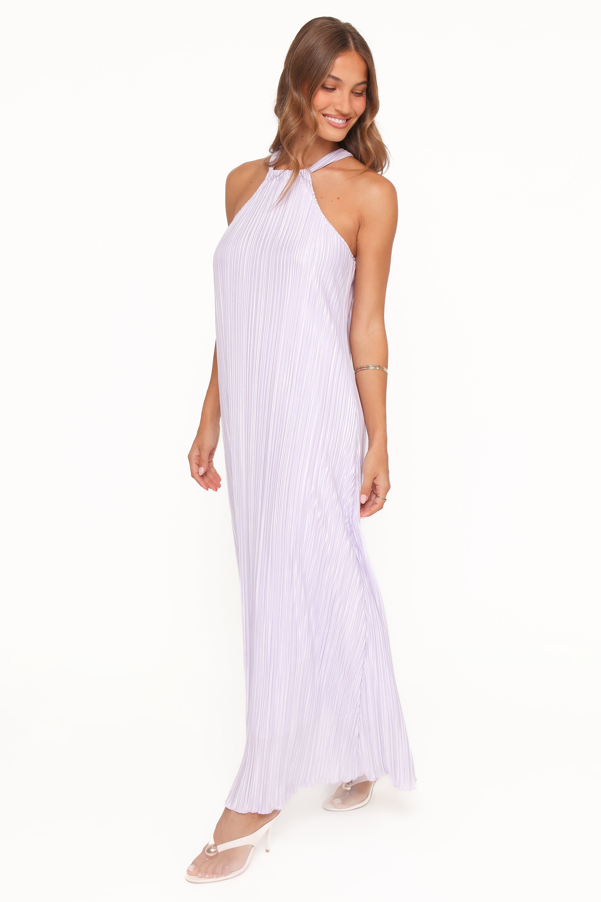 DRESSES Melody Plisse Halter Maxi Dress - Lavender