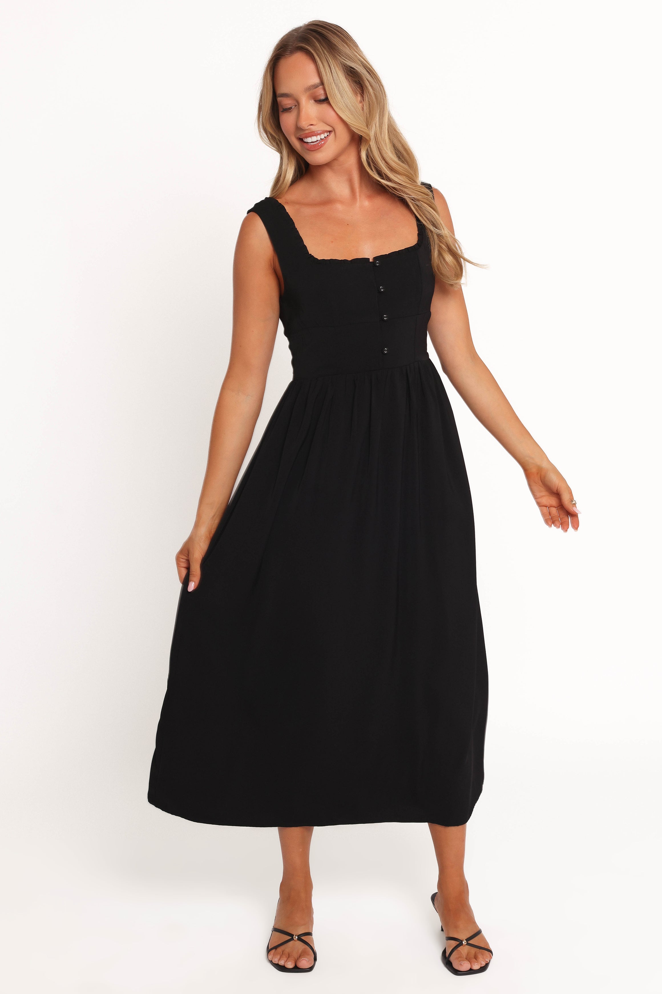 DRESSES Melrose Midi Dress - Black