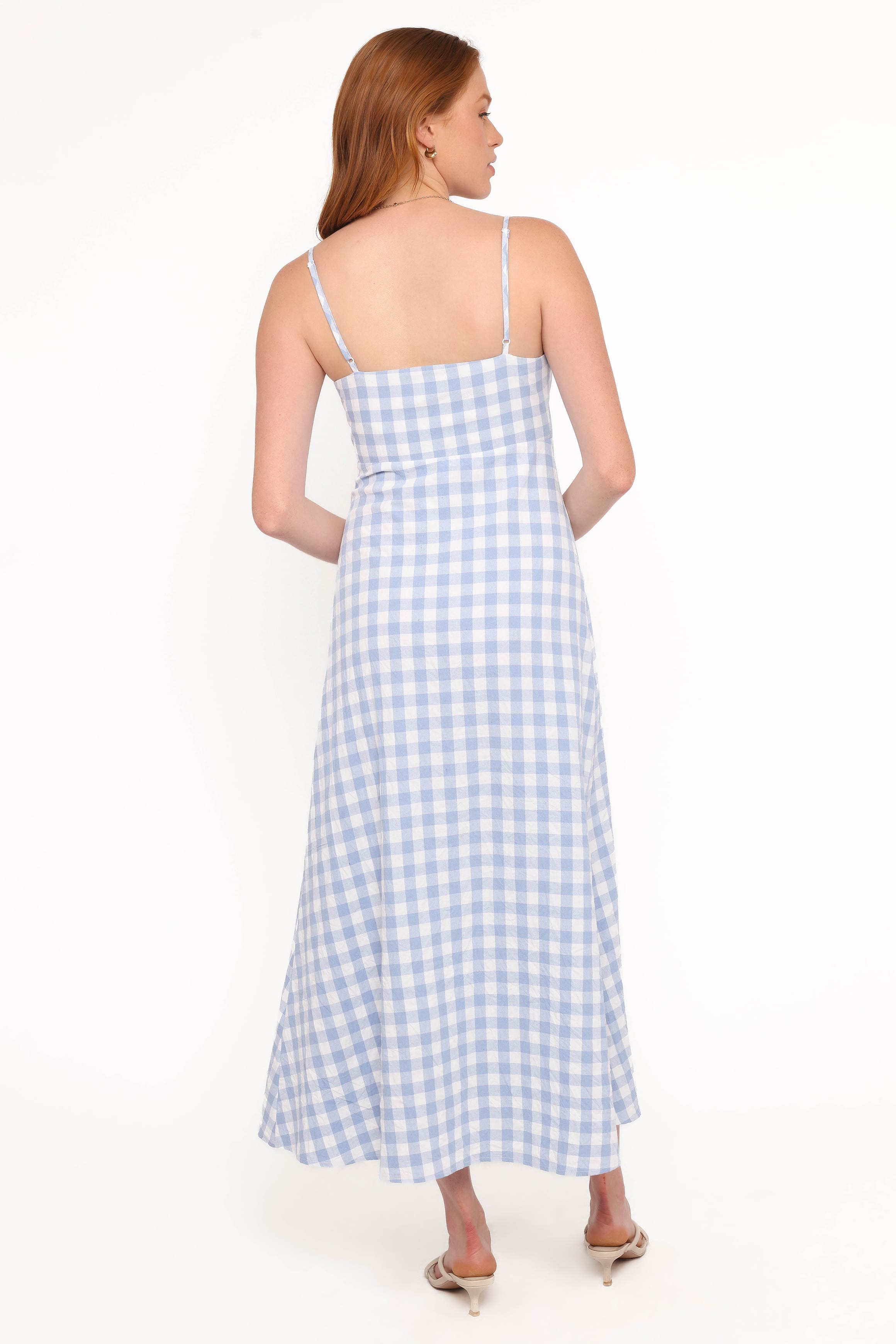 DRESSES Menora Maxi Dress - Blue Gingham