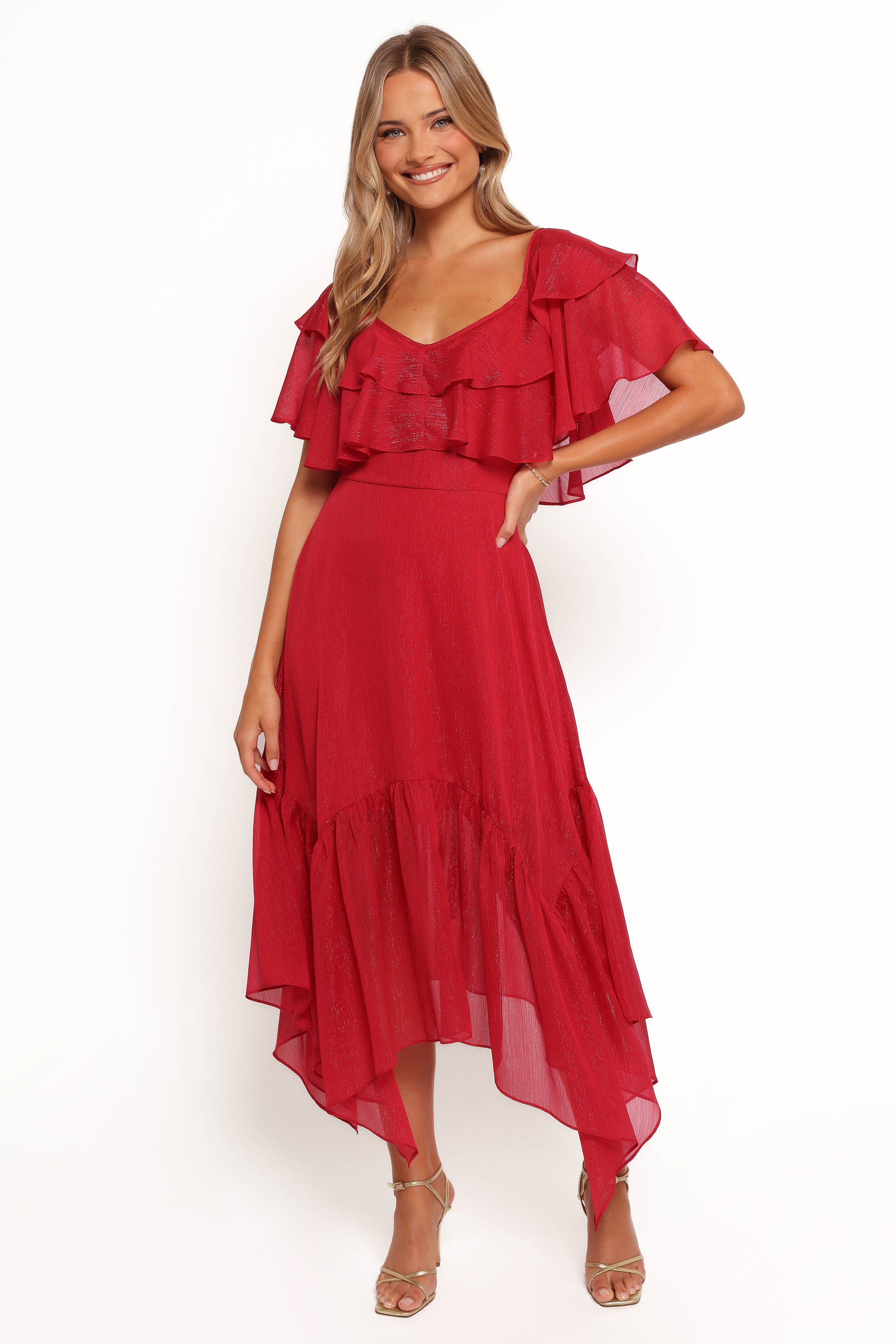 DRESSES Merida Midi Dress - Red