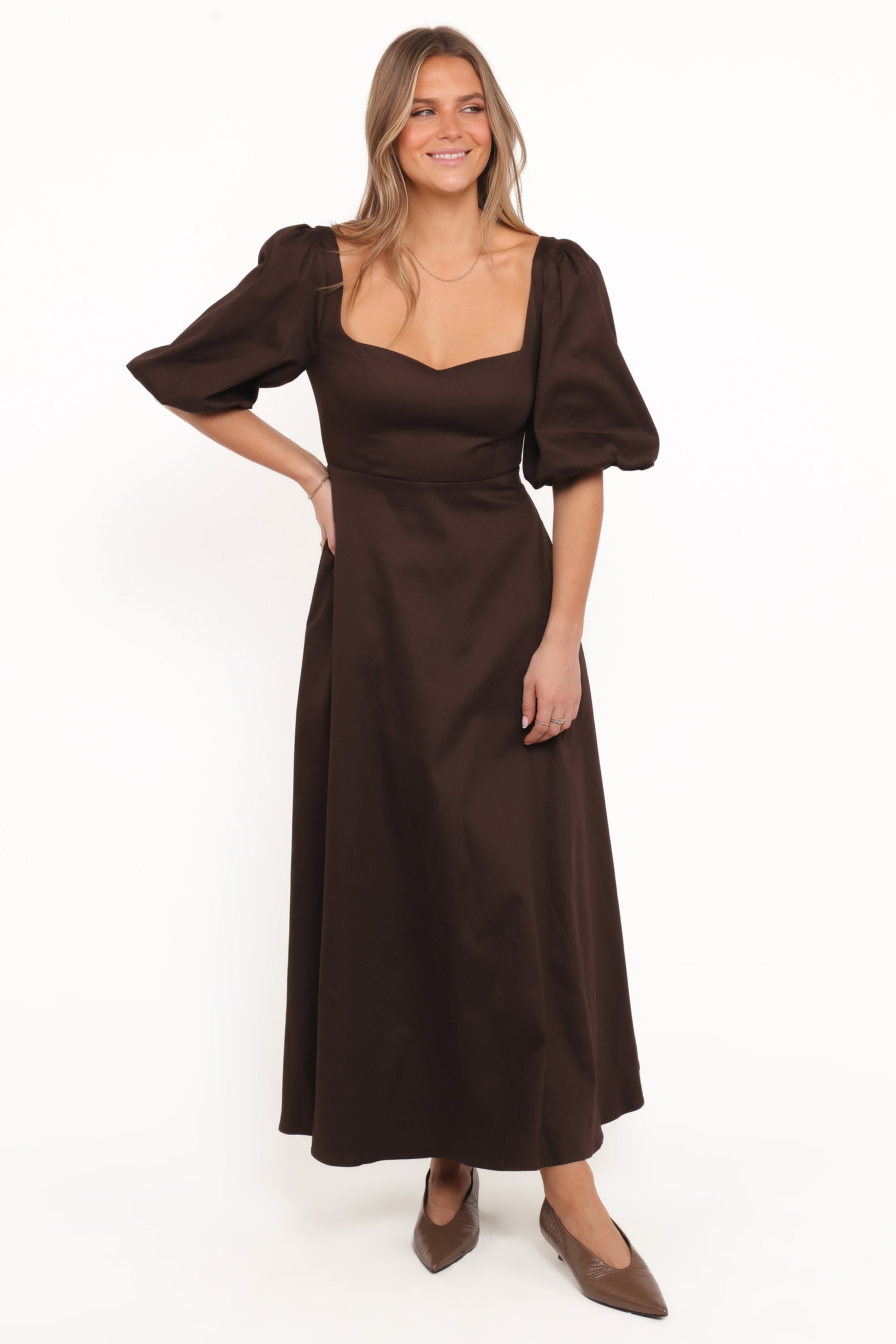 DRESSES Merlena Maxi Dress - Chocolate