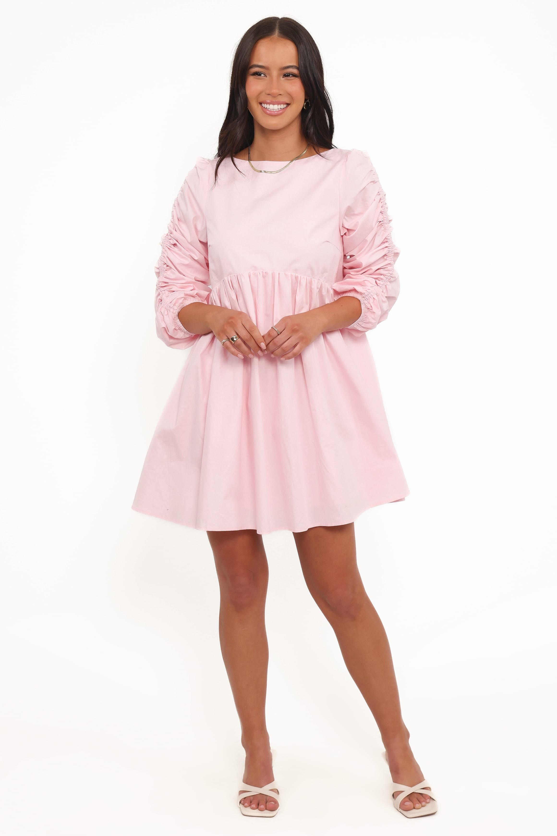 DRESSES Micaela Long Sleeve Mini Dress - Pink