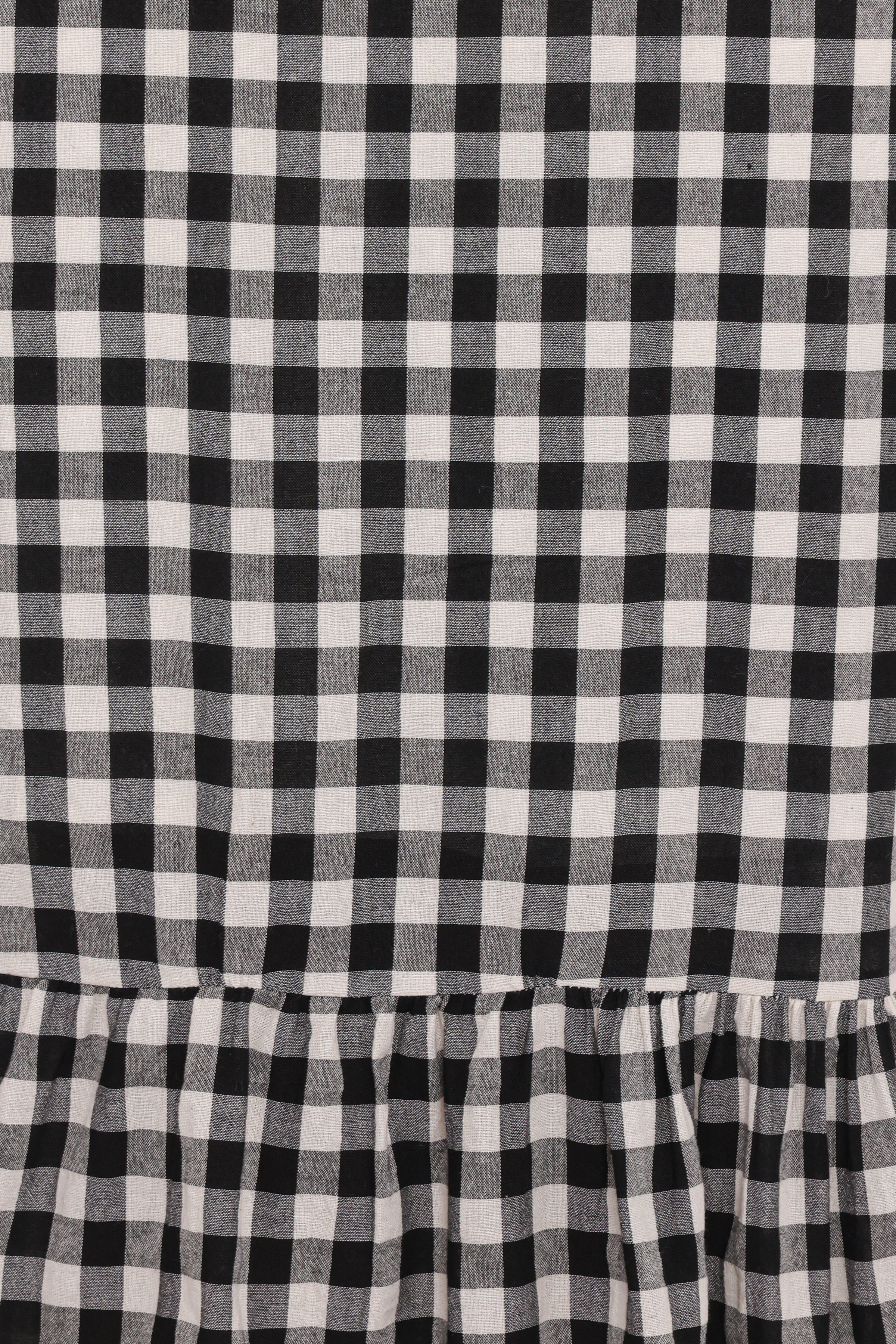 DRESSES Miguel Midi Dress - Black Gingham