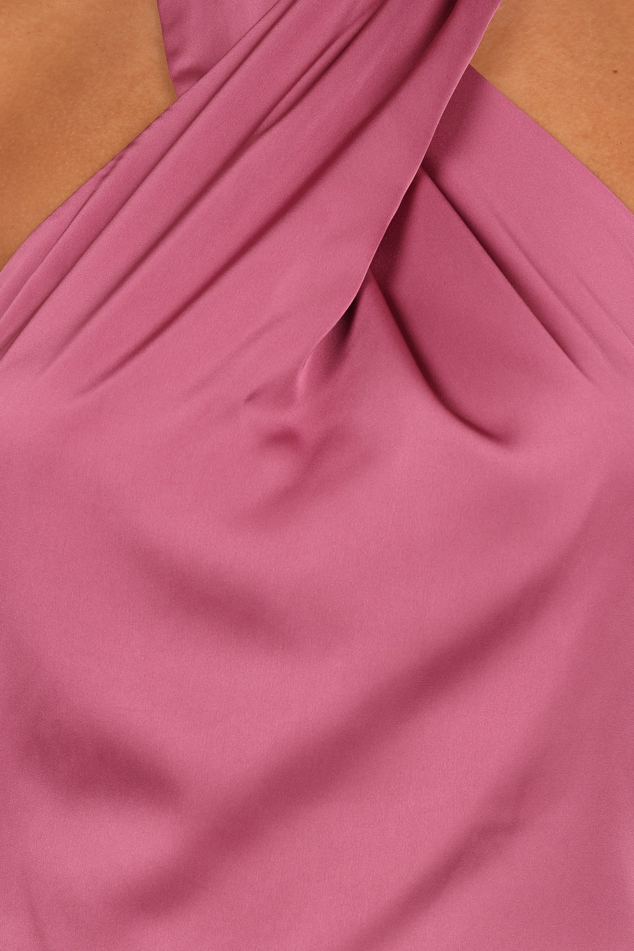 DRESSES Mila Halterneck Maxi Dress - Dark Rose