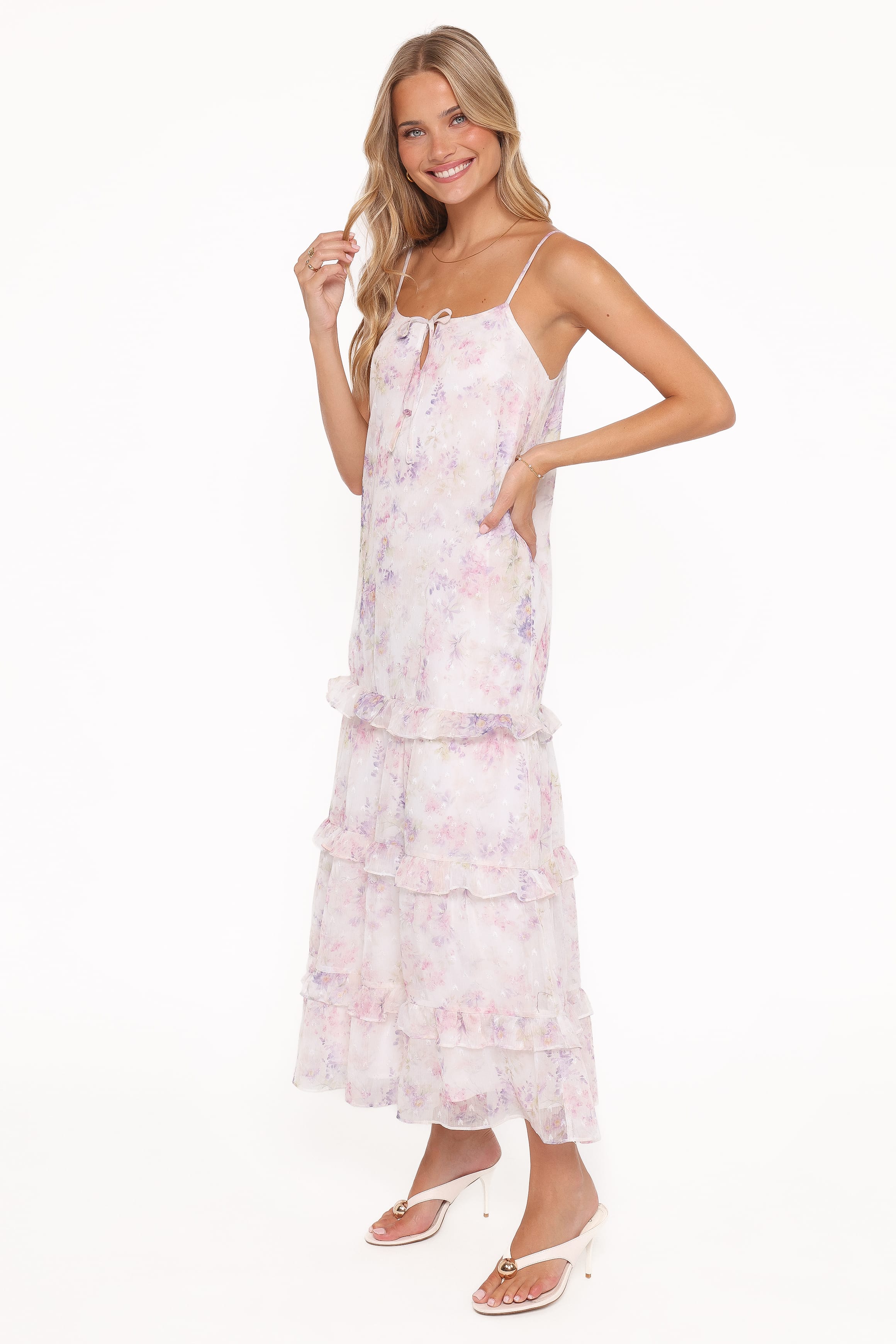 DRESSES Minka Maxi Dress - White/Multi Floral
