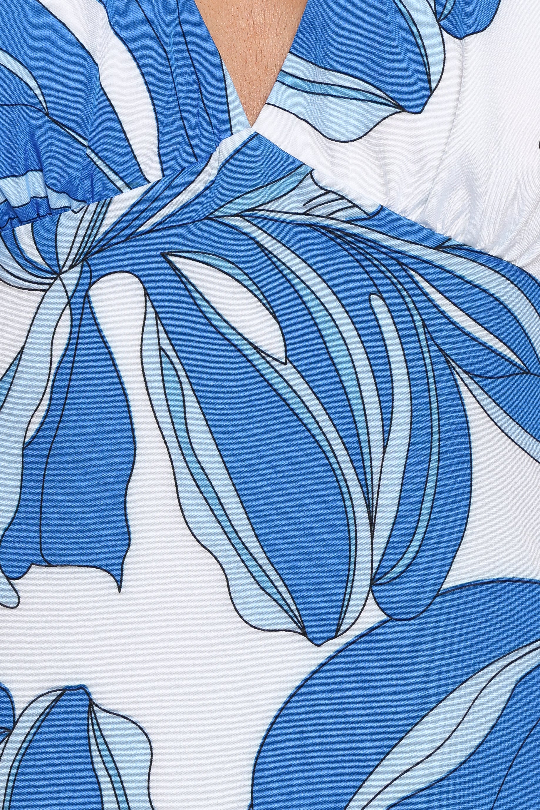 DRESSES Minyama Halterneck Mini Dress - Blue Palm