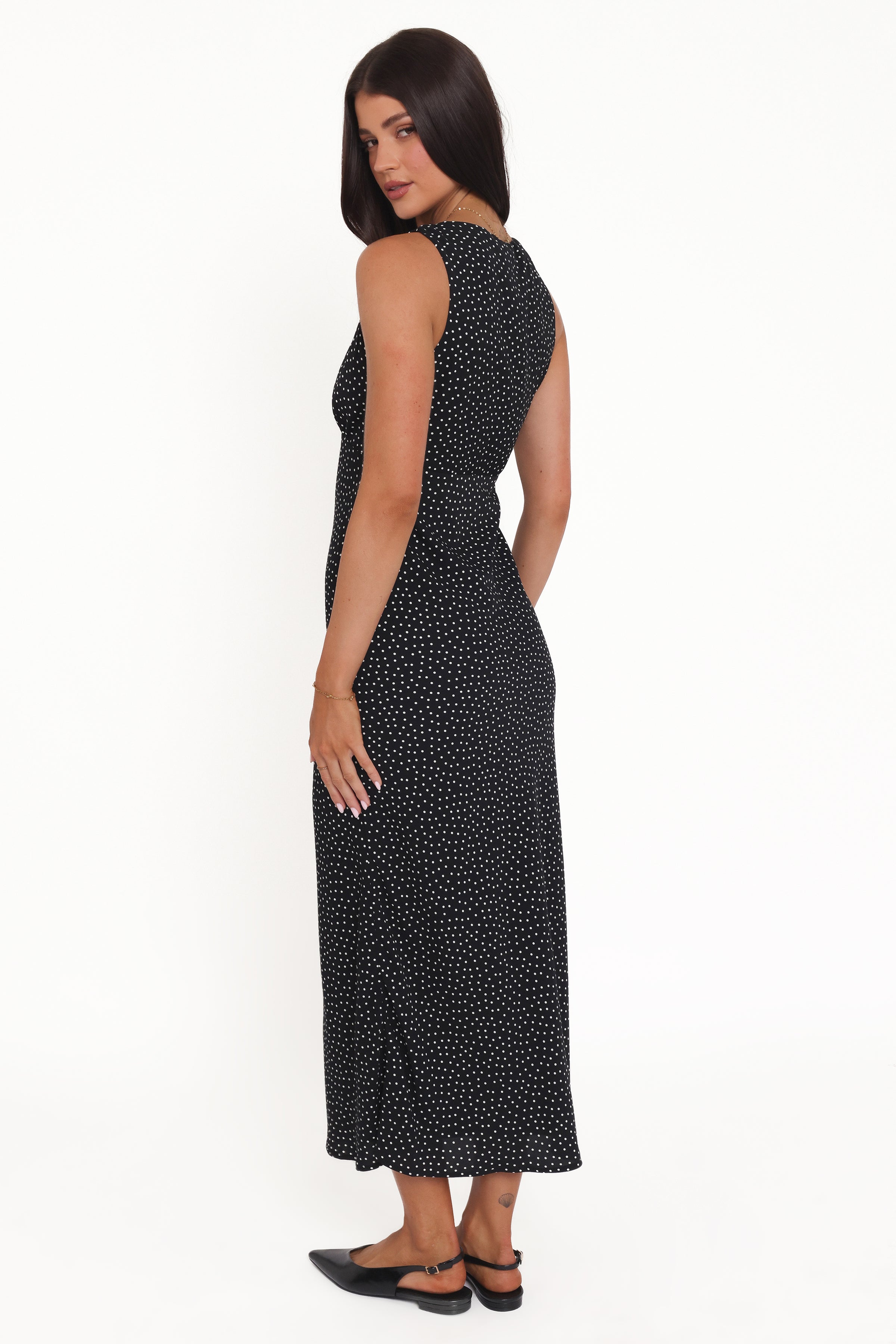 DRESSES Mirae Maxi Dress - Black Polka Dot