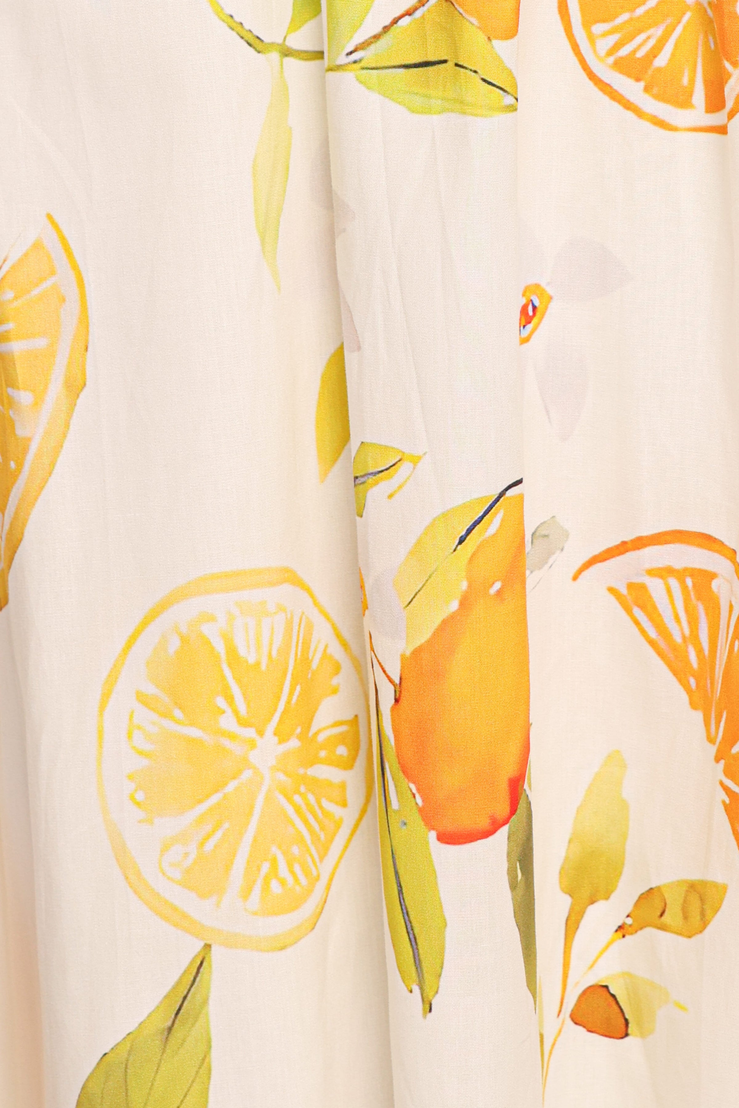 DRESSES Mirea Midi Dress - Lemon Print