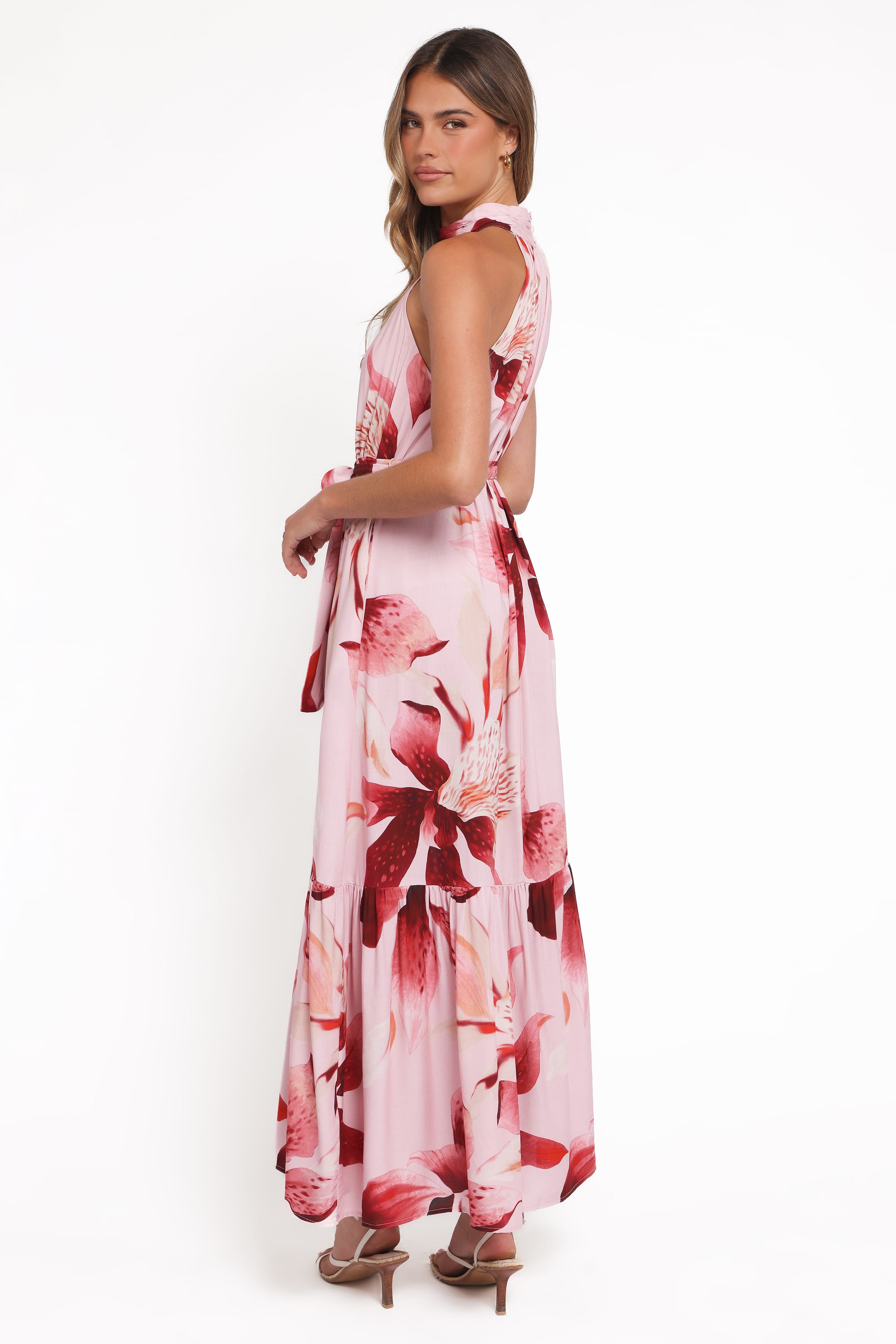 DRESSES Monae Halterneck Maxi Dress - Blush Lily