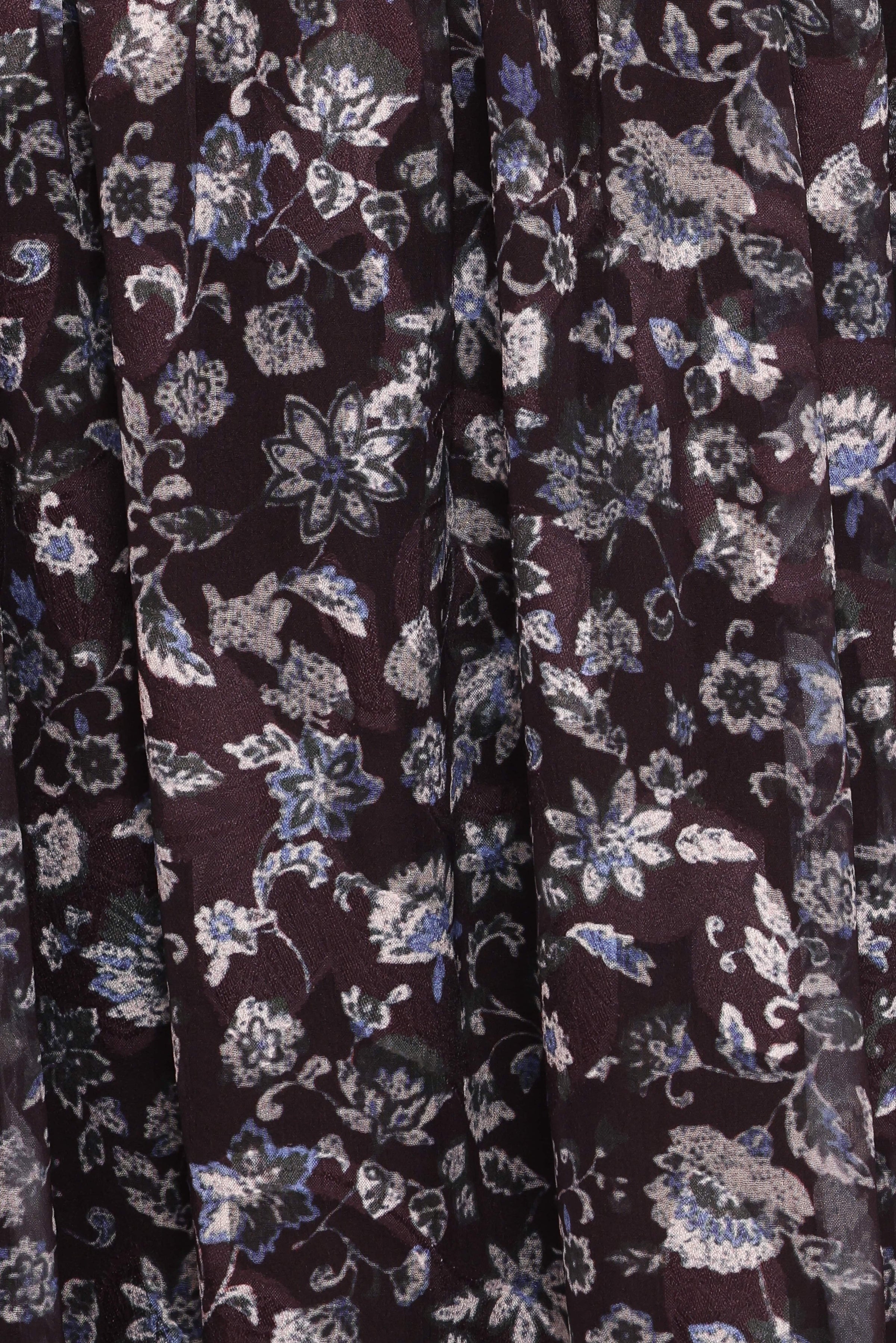 DRESSES Myles Maxi Dress - Brown/Blue Floral