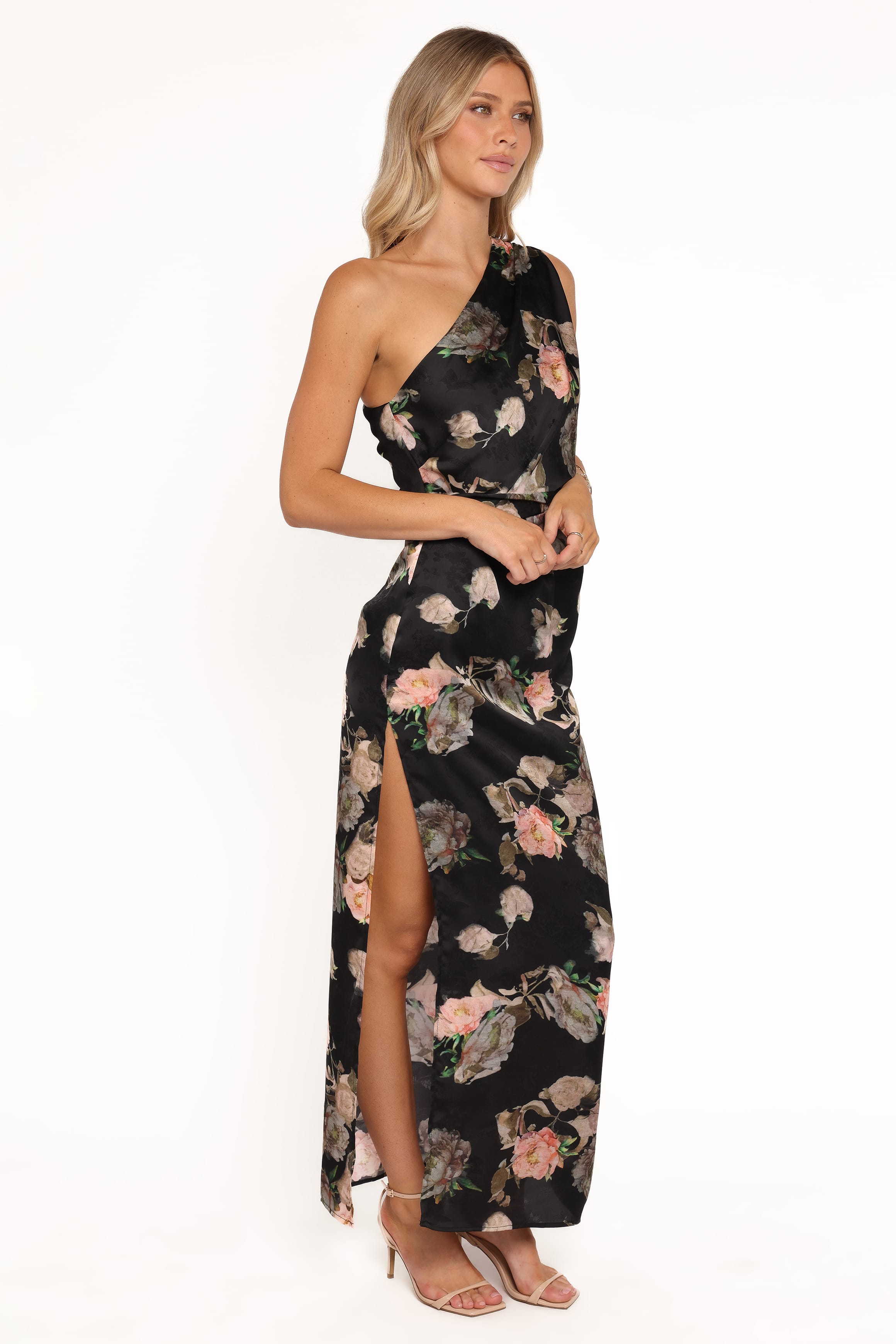 DRESSES Nadia One Shoulder Maxi Dress - Blurred Floral