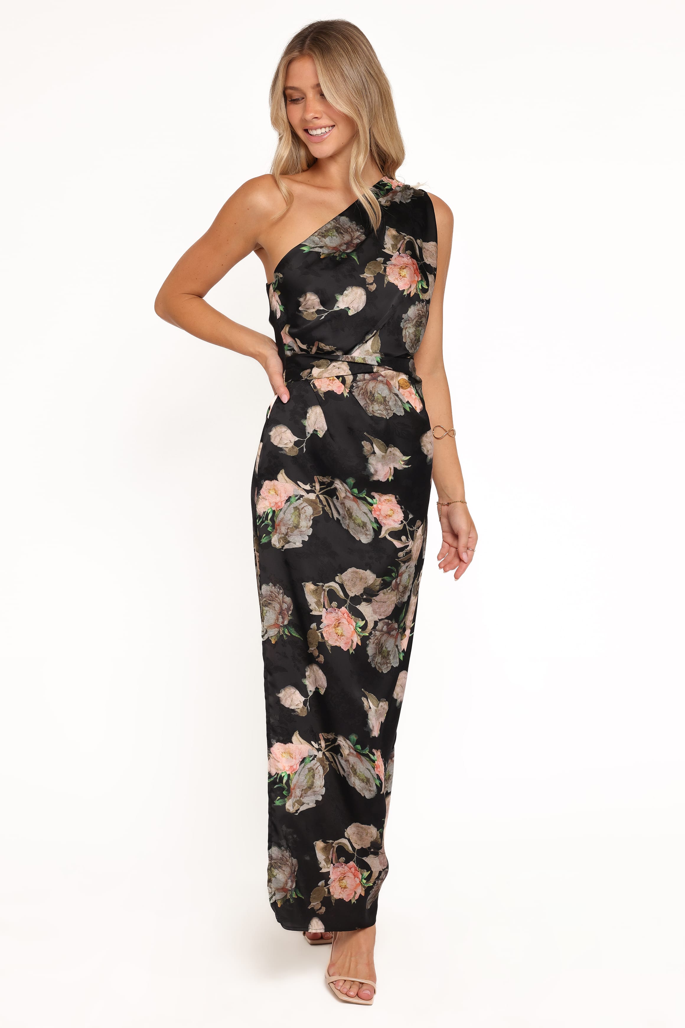 DRESSES Nadia One Shoulder Maxi Dress - Blurred Floral