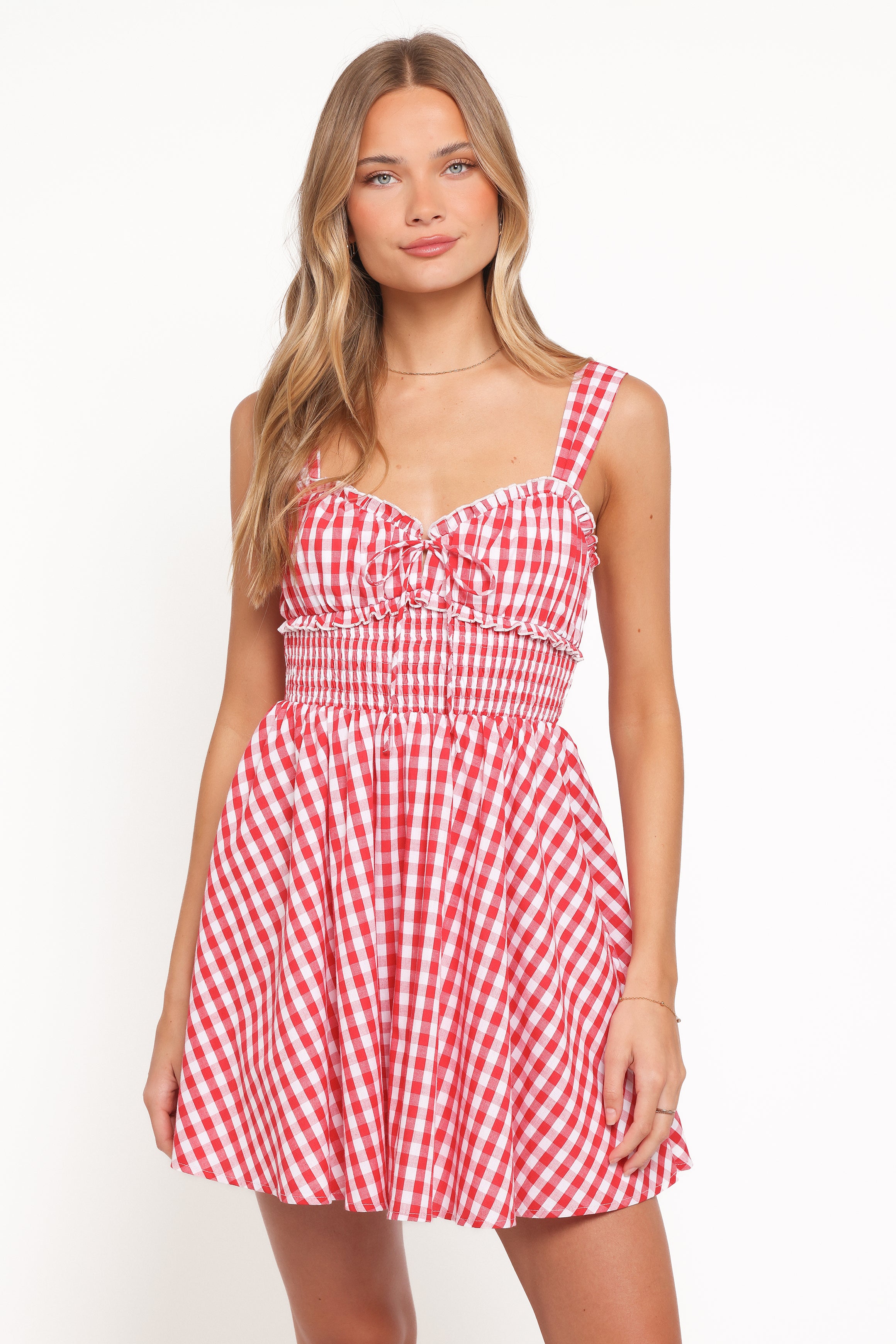 DRESSES Naima Mini Dress - Red Gingham