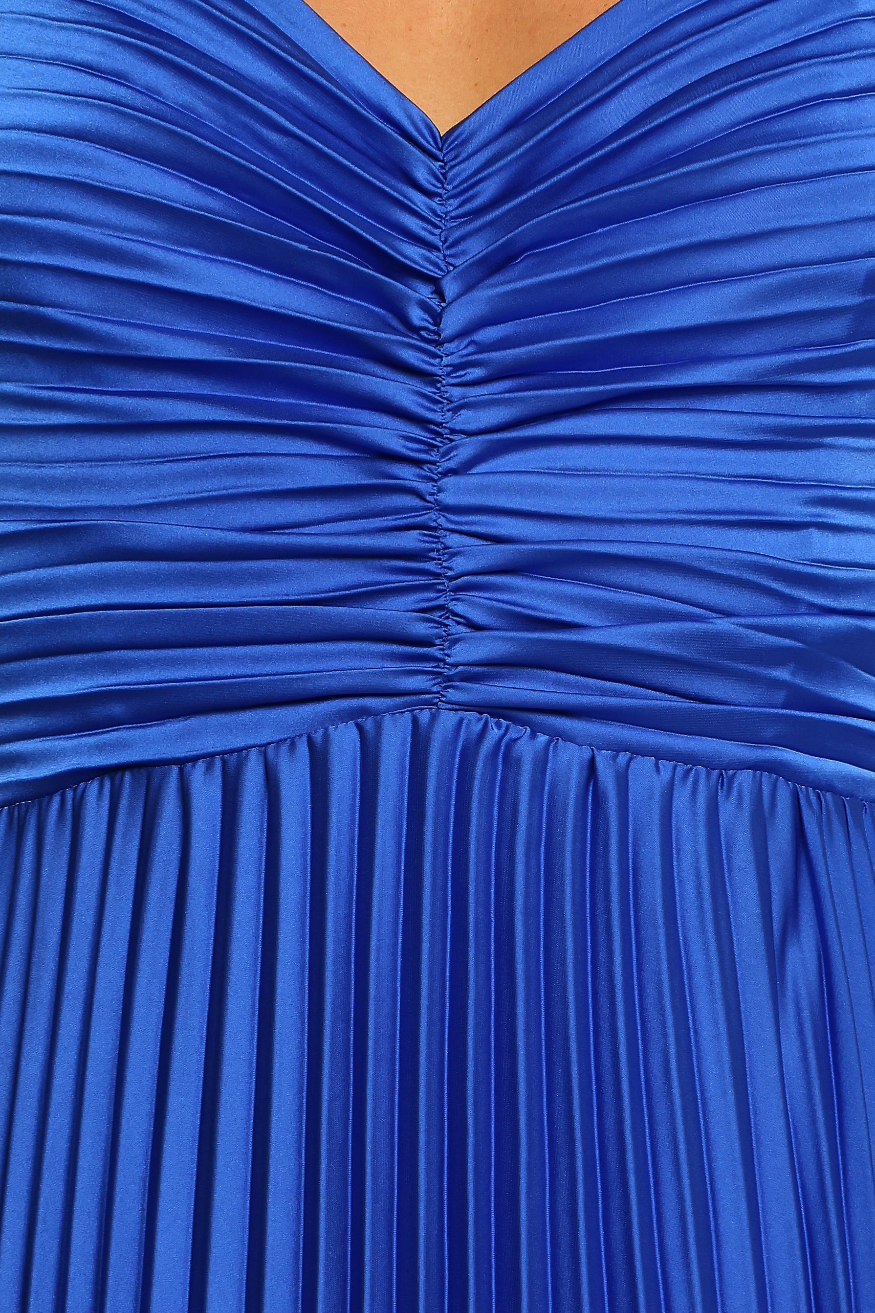 DRESSES Naira Pleated Maxi Dress - Blue