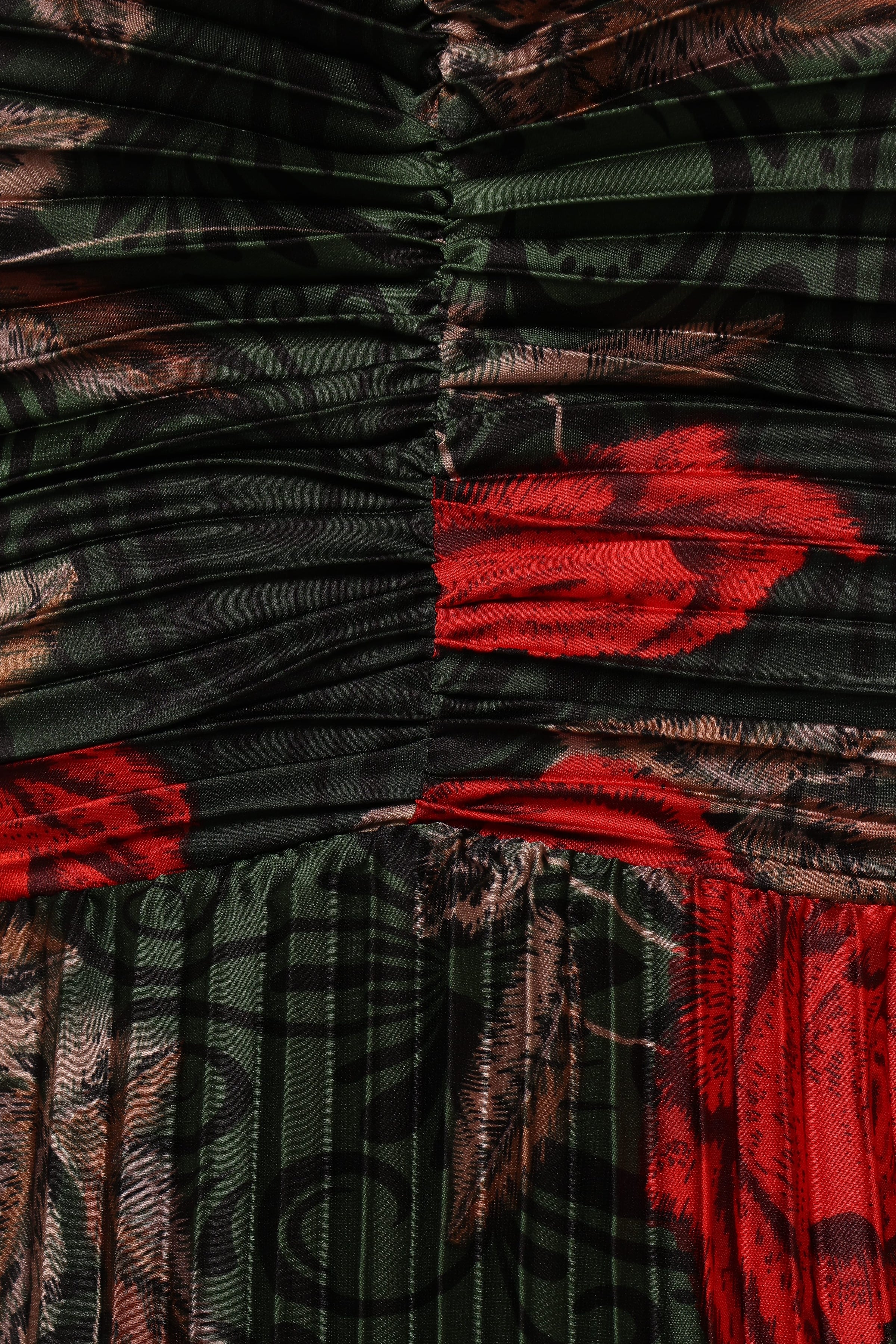 DRESSES Naira Pleated Maxi Dress - Green Floral