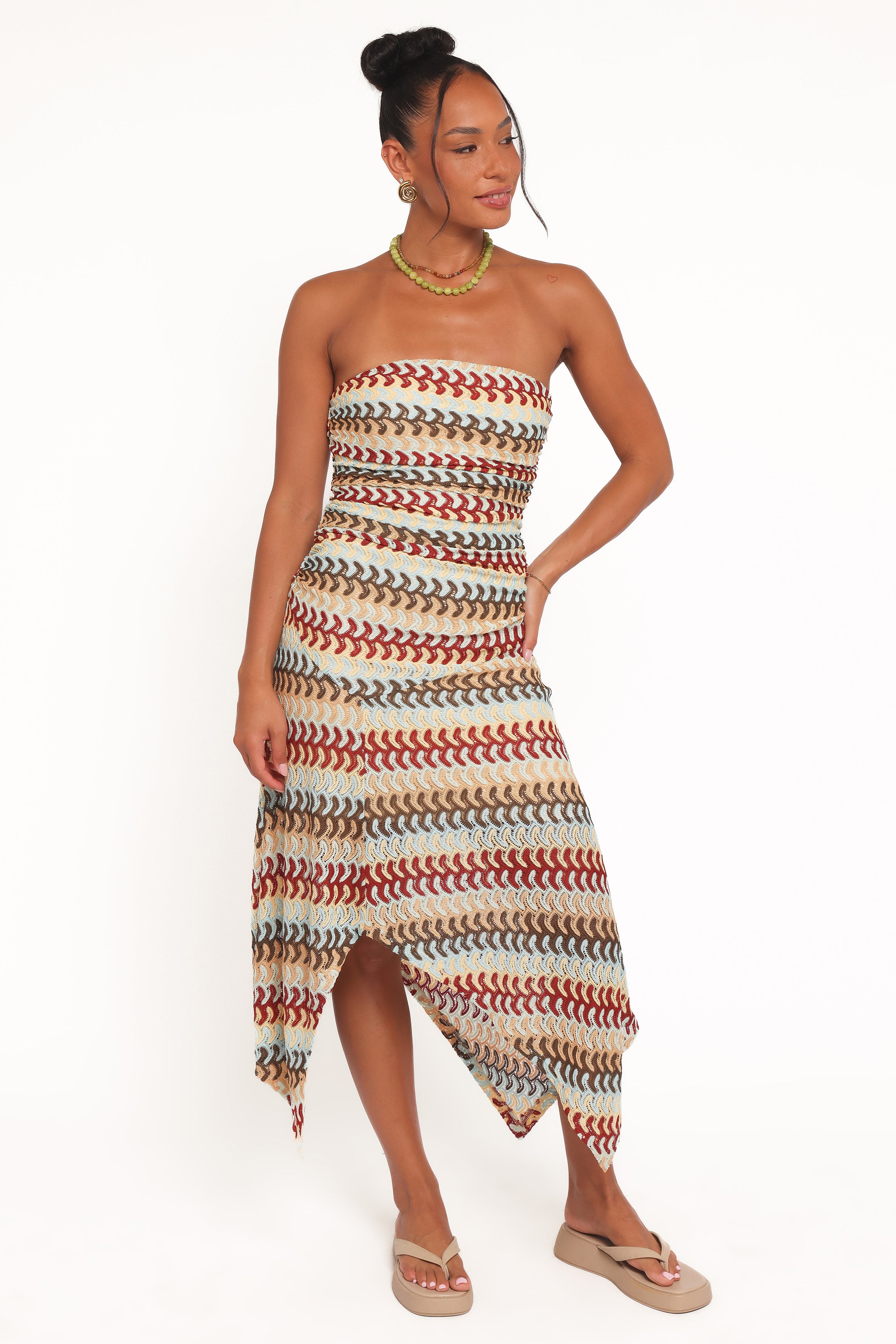 DRESSES Navia Midi Dress - Multi Stripe