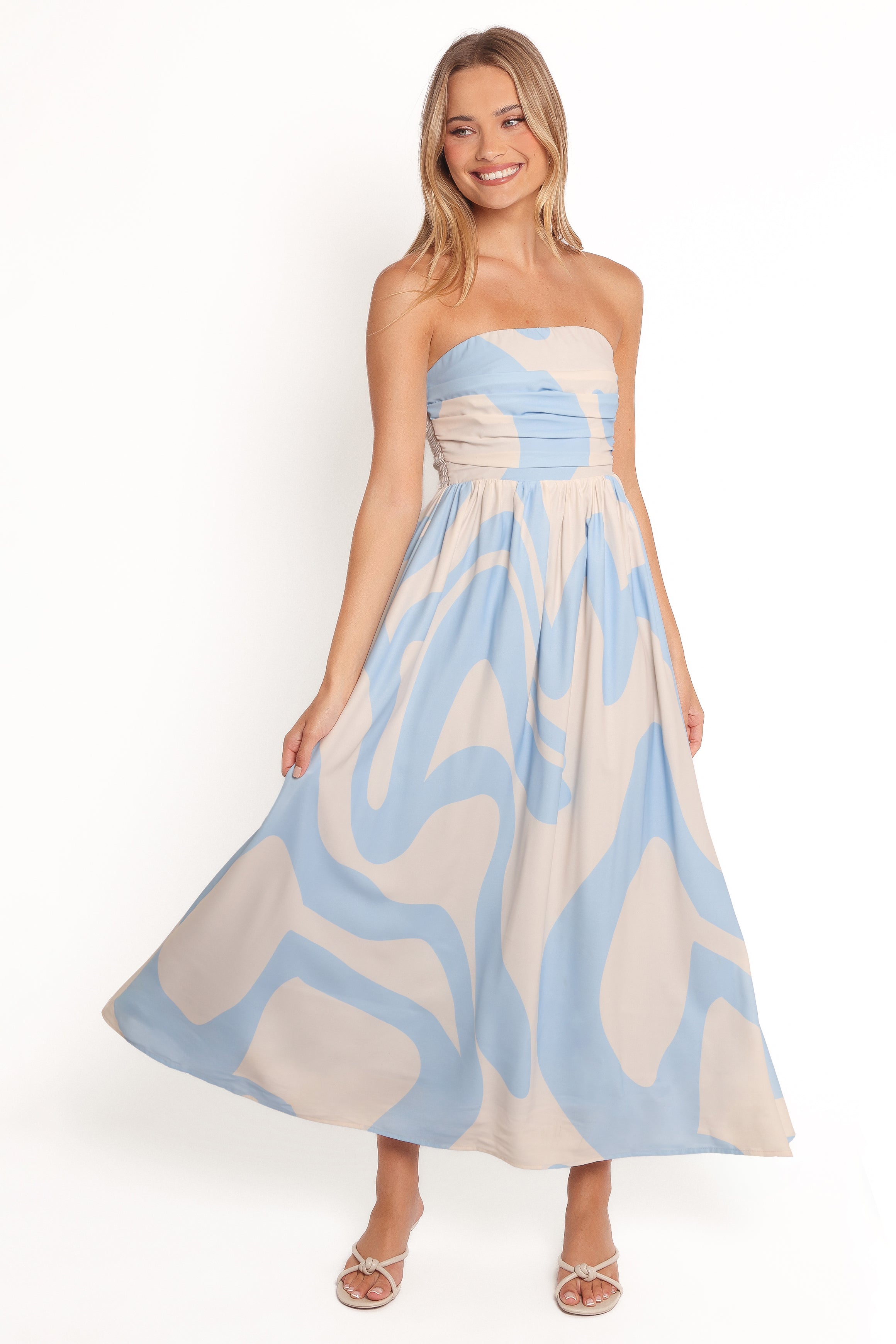 DRESSES Nesta Maxi Dress - Blue Cream