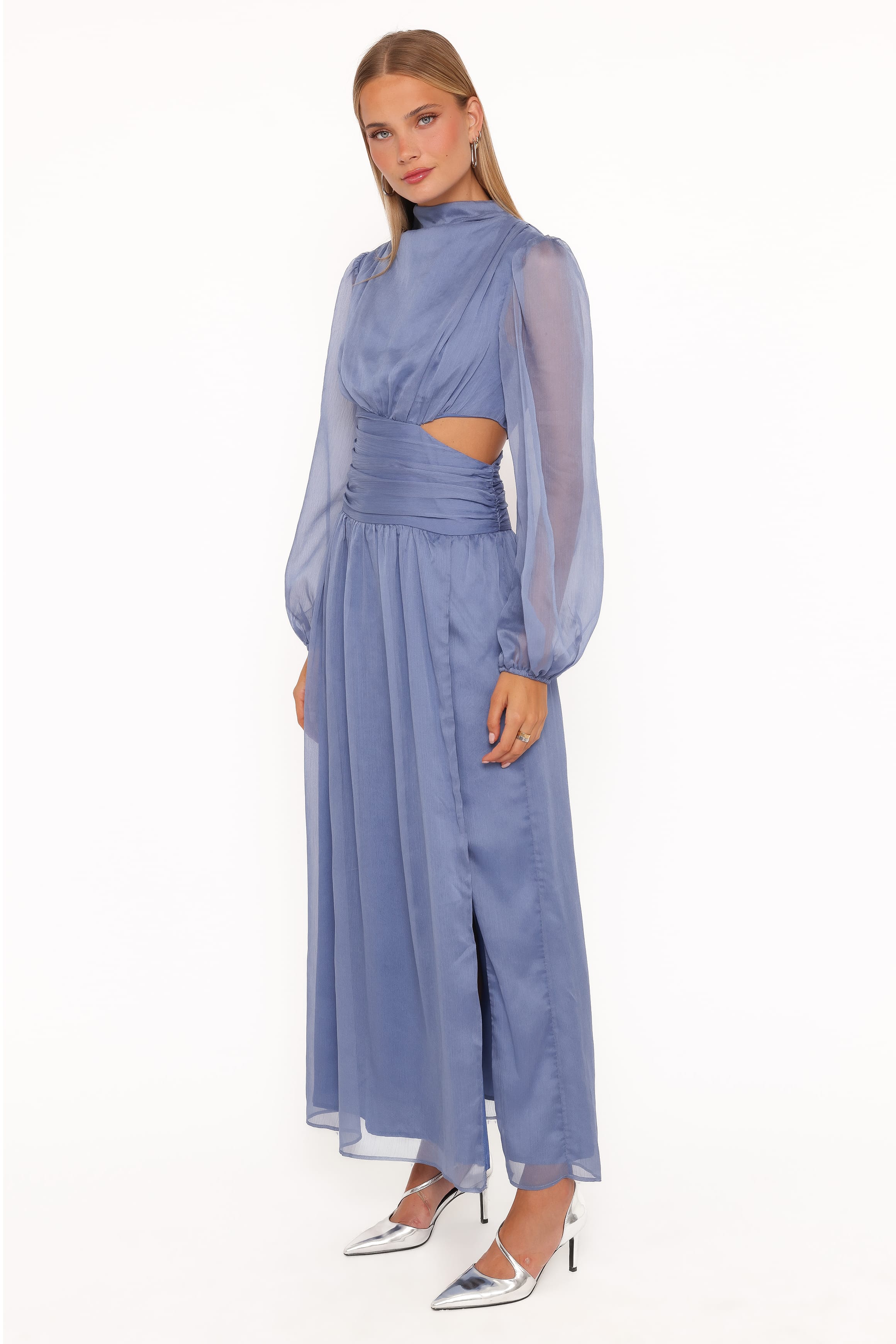 DRESSES Neveah Long Sleeve Maxi Dress - Dusty Blue