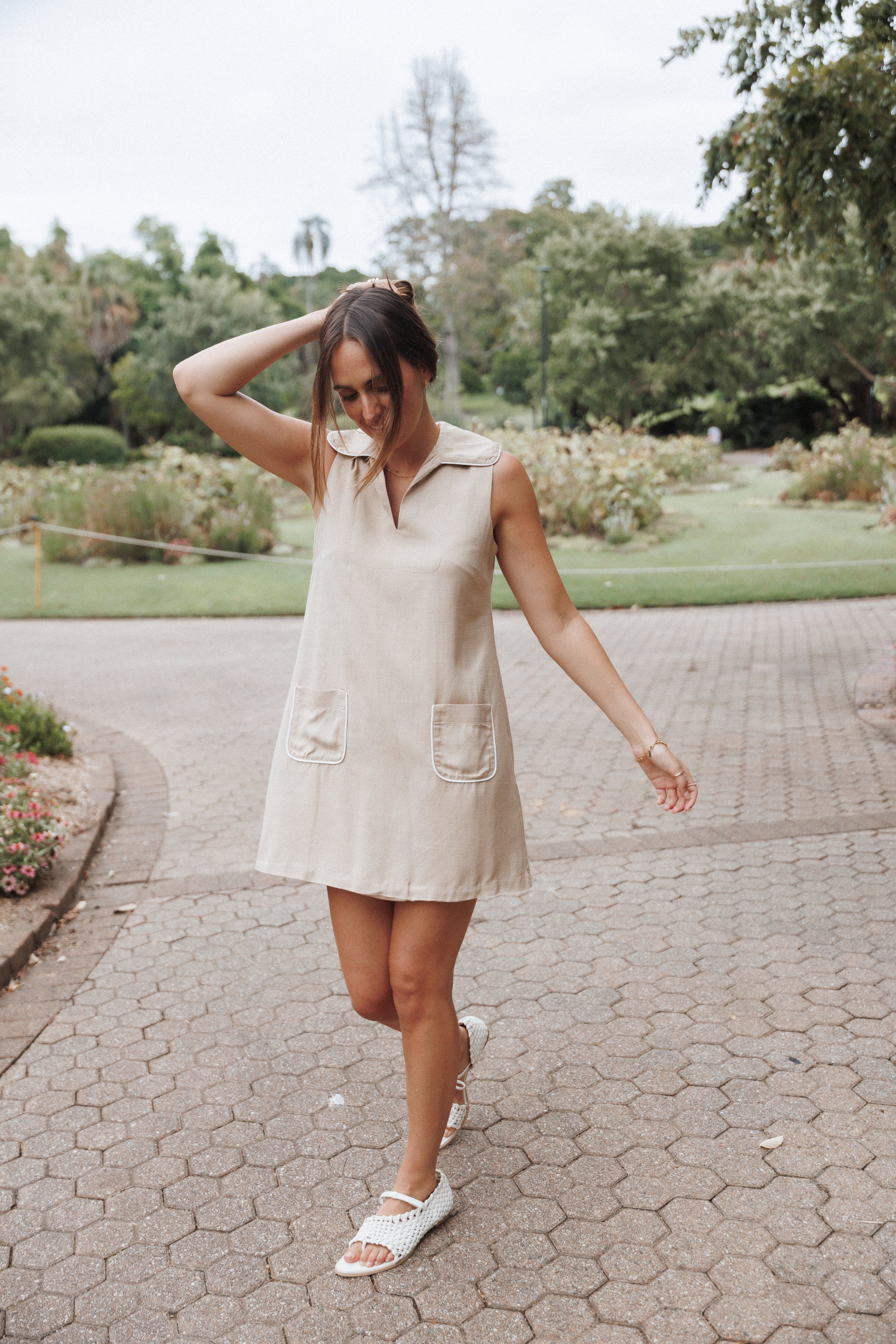 DRESSES Newton Mini Dress - Taupe