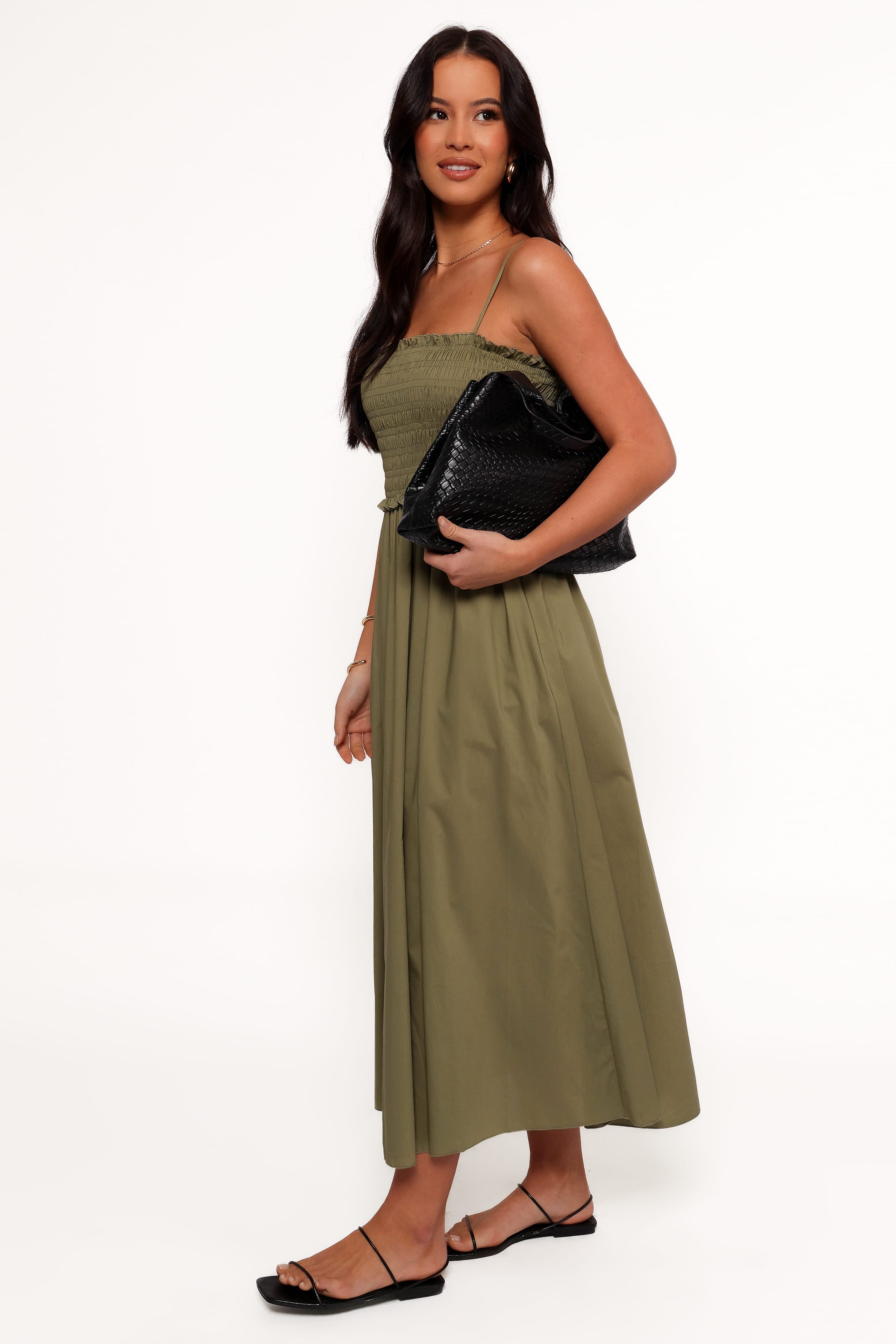 DRESSES Nigella Maxi Dress - Olive Green