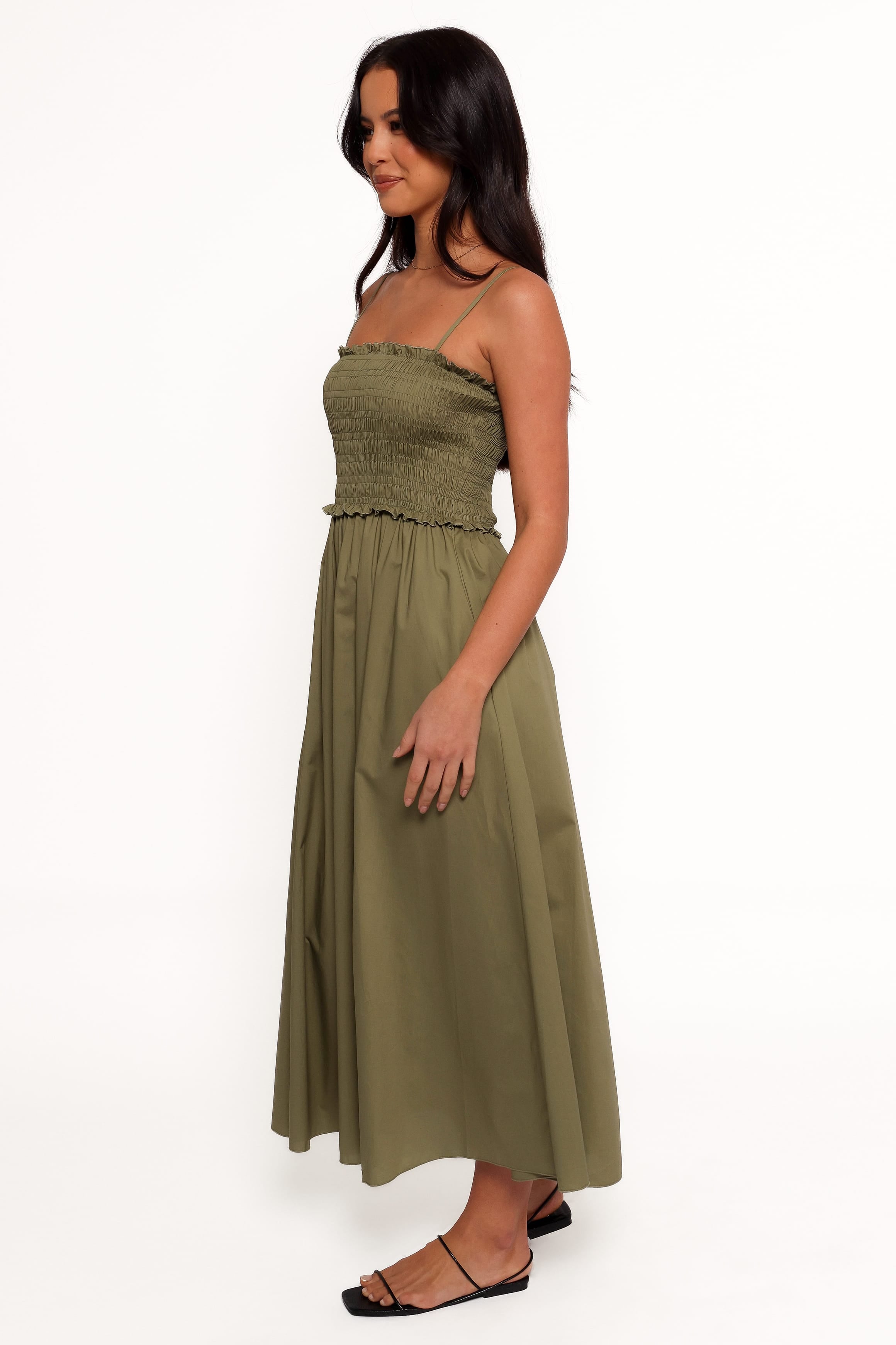 DRESSES Nigella Maxi Dress - Olive Green