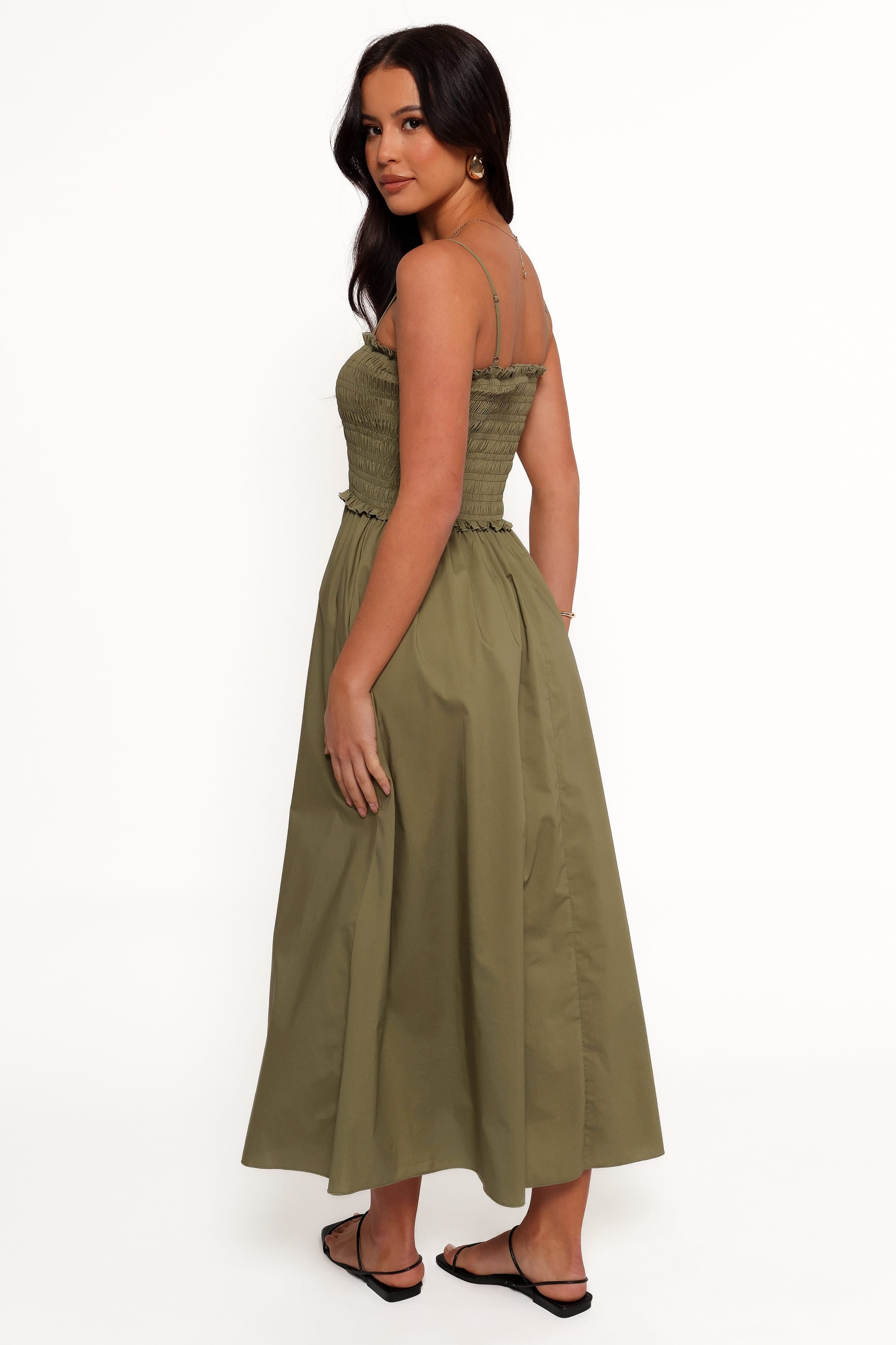 DRESSES Nigella Maxi Dress - Olive Green