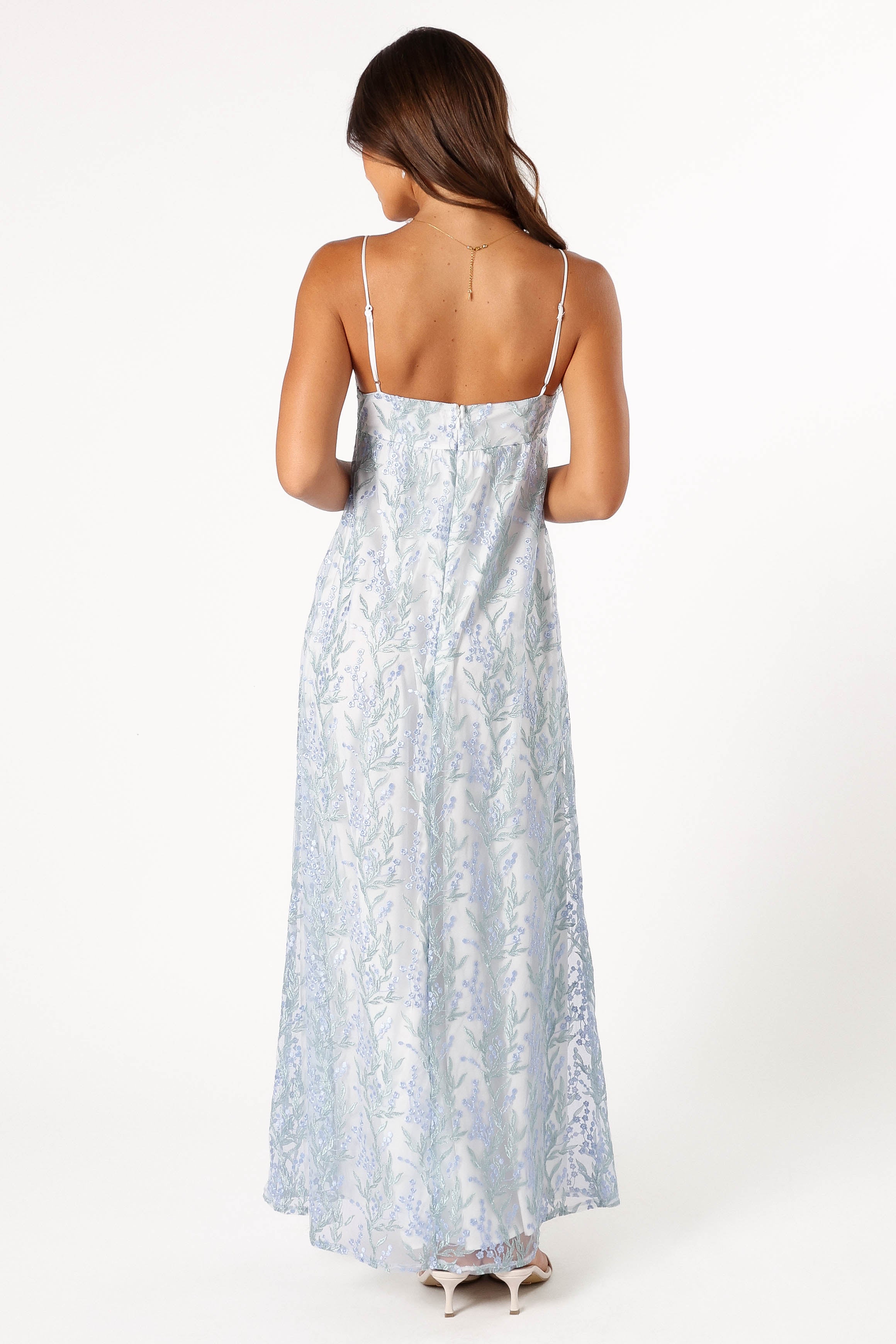 DRESSES @Nolan Maxi Dress - Blue Floral