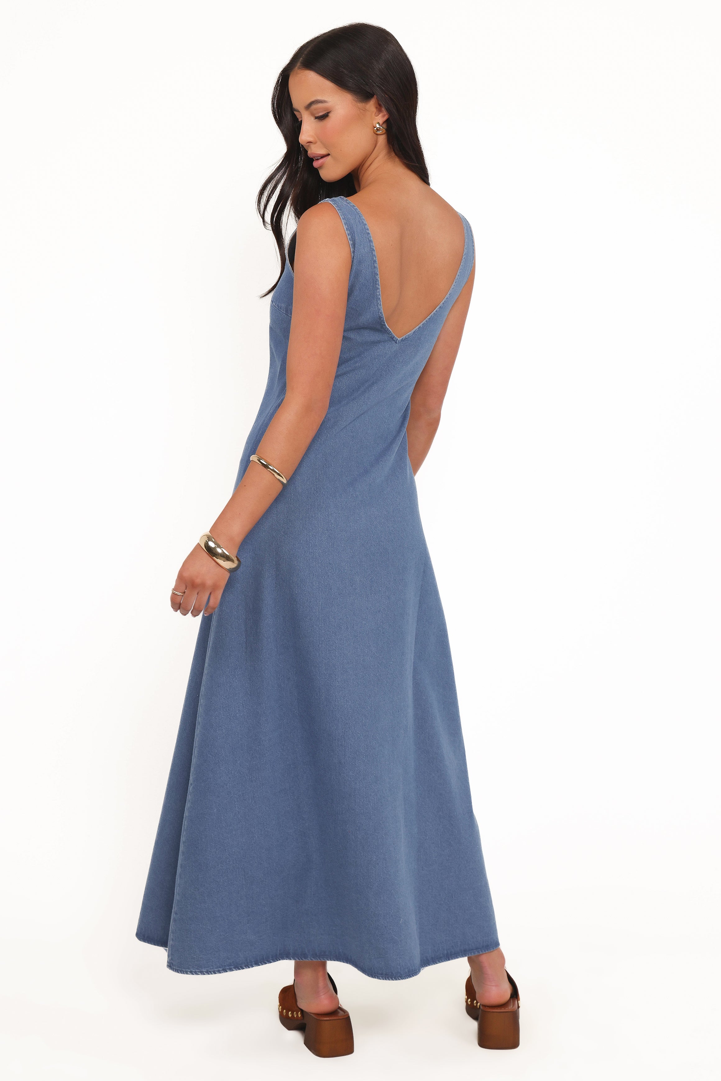 DRESSES Odelia Denim Maxi Dress - Indigo