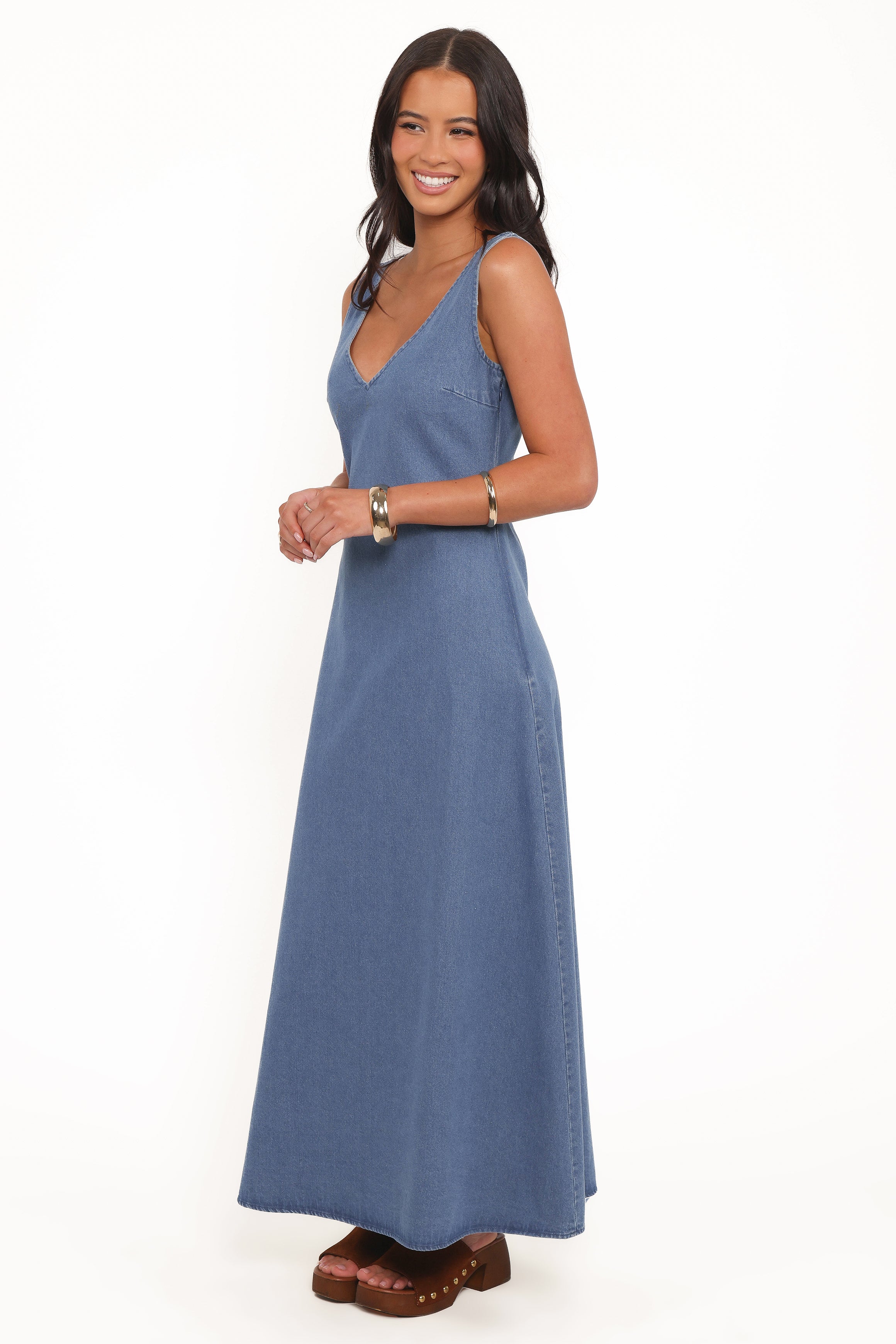DRESSES Odelia Denim Maxi Dress - Indigo