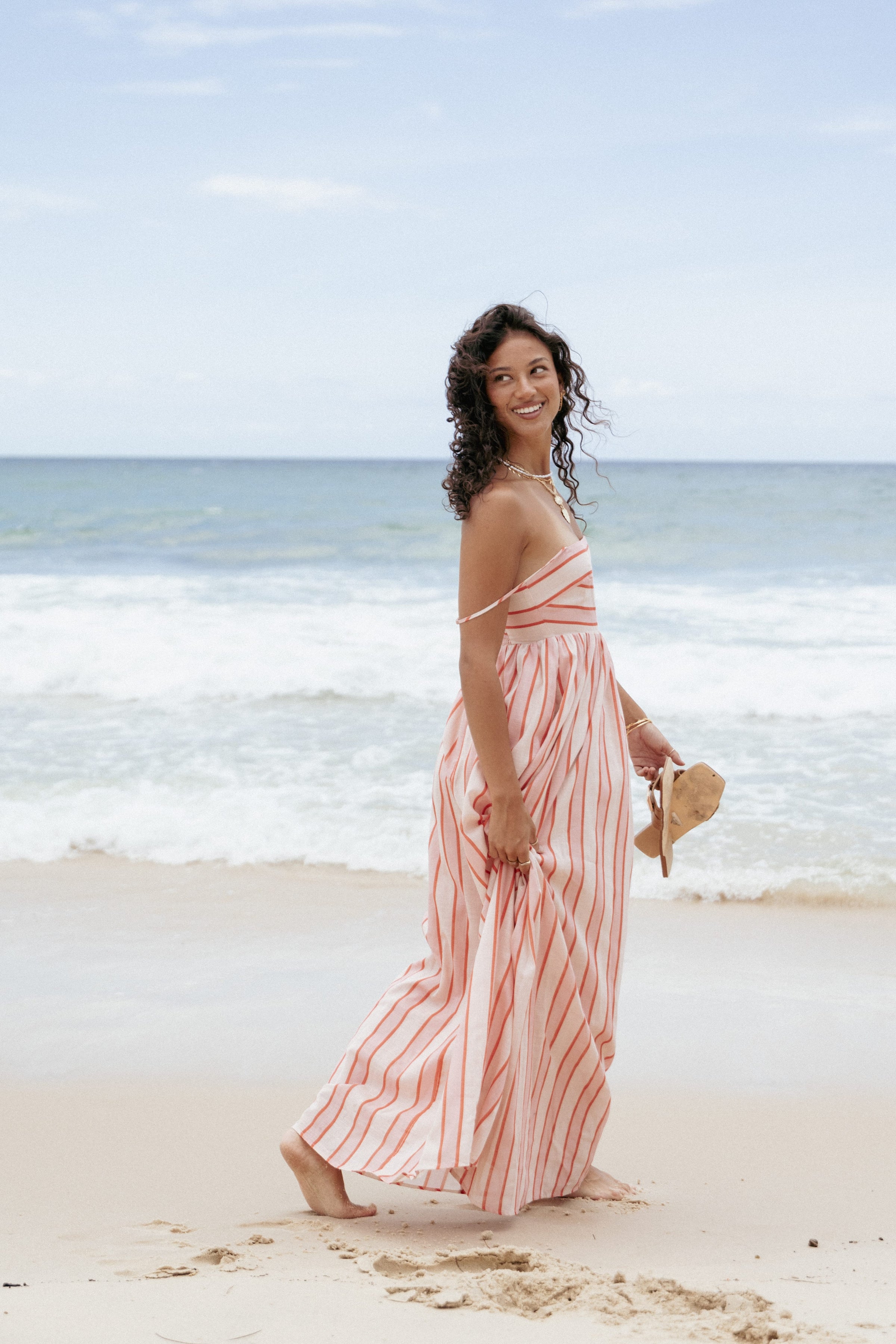DRESSES Odessa Maxi Dress - Pink Stripe