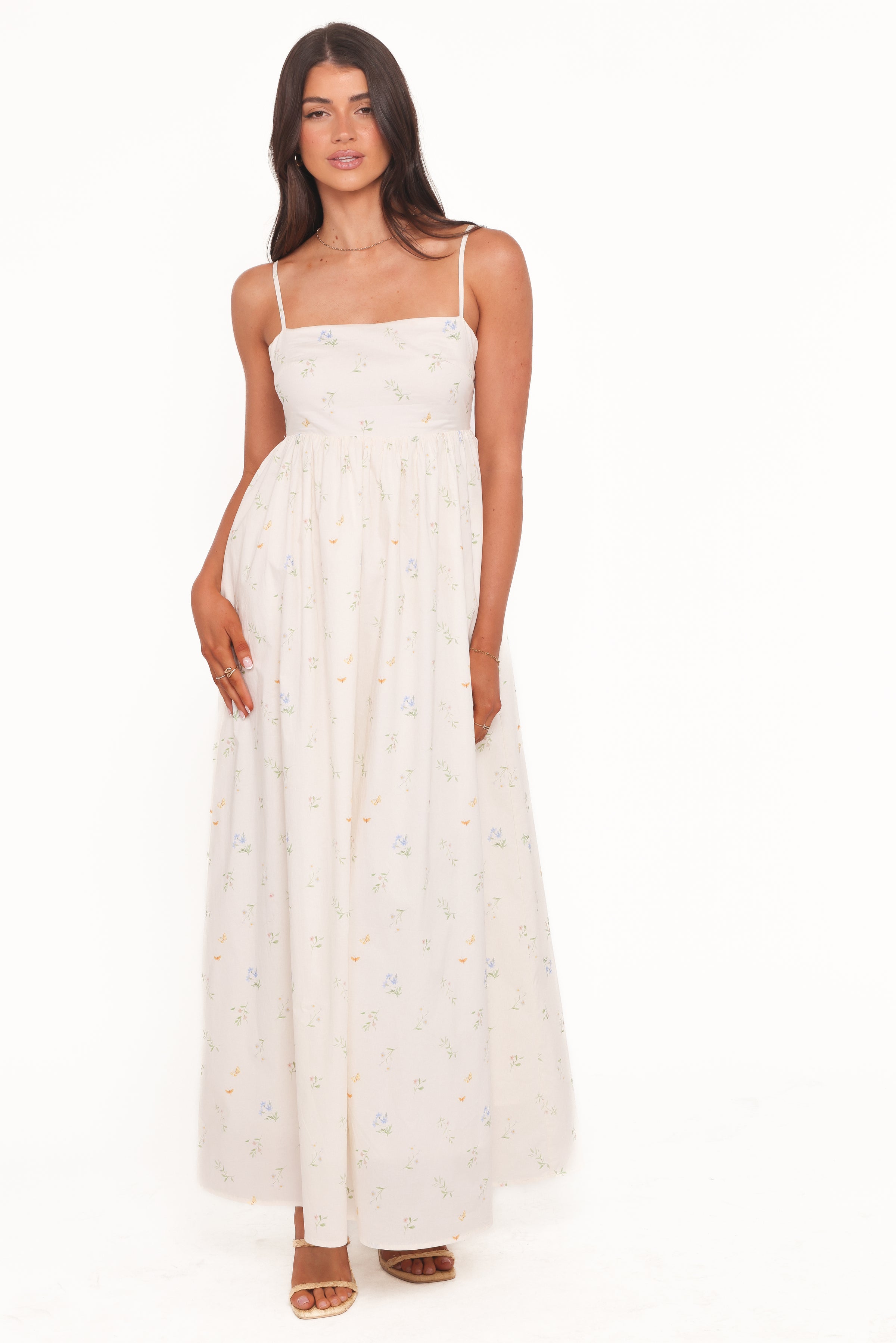 DRESSES Odessa Maxi Dress - White Floral