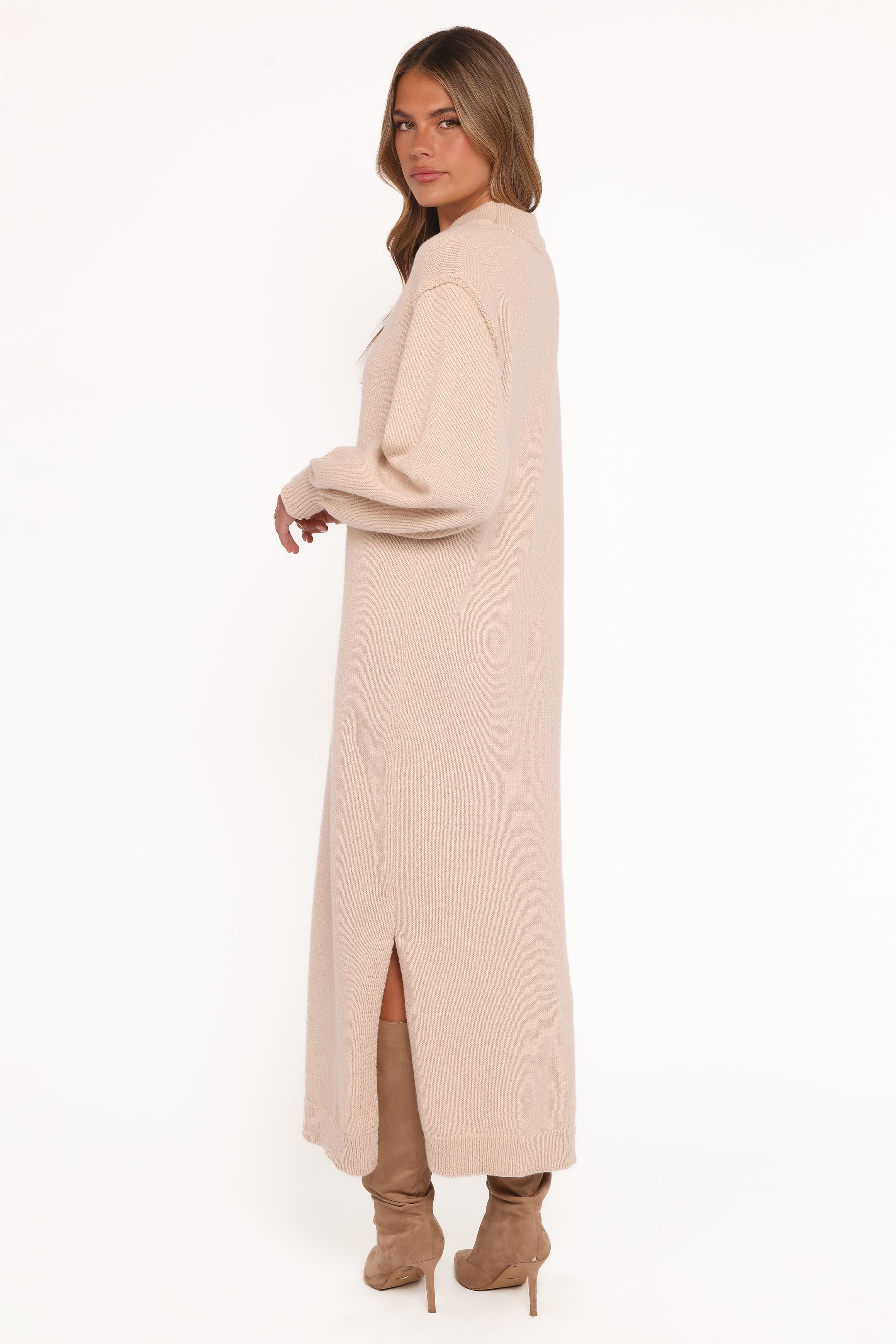 DRESSES Odile Knit Midi Dress - Tan